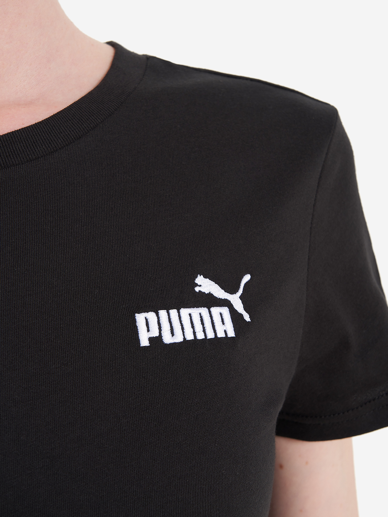 фото Футболка женская puma ess small no. 1 logo, черный