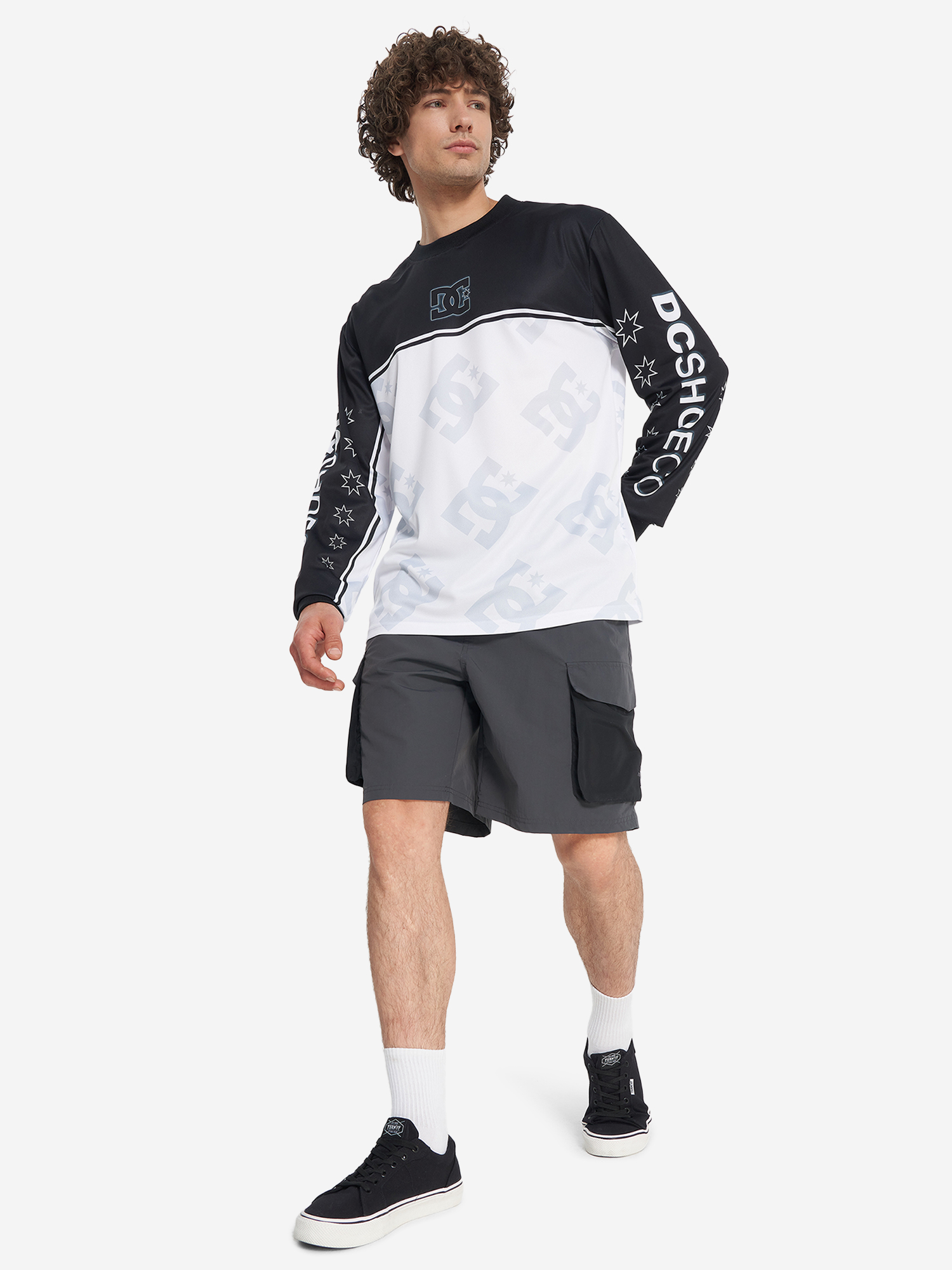 фото Лонгслив мужской dc shoes rock it, черный