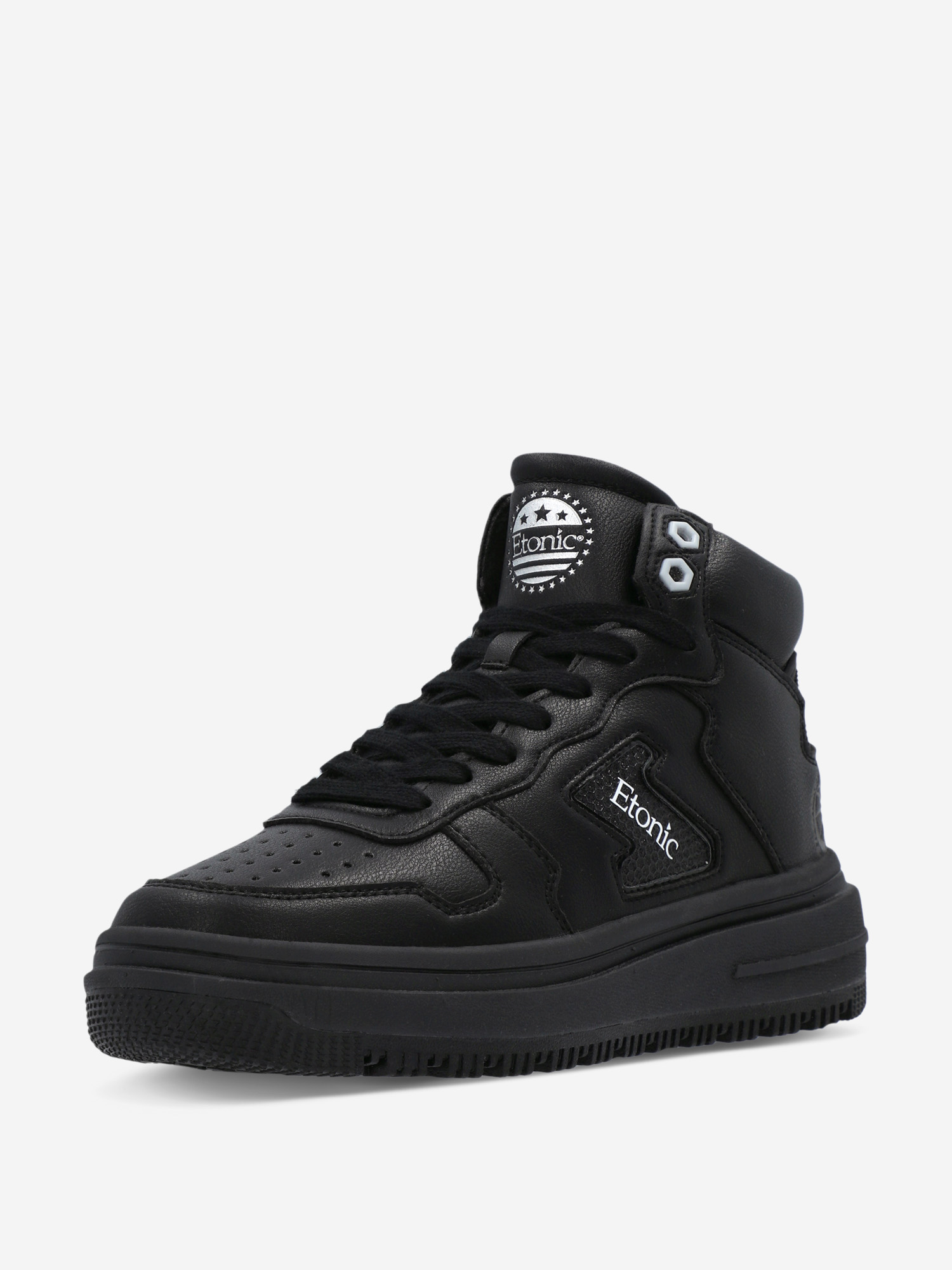 фото Кеды женские etonic basket high warm, черный