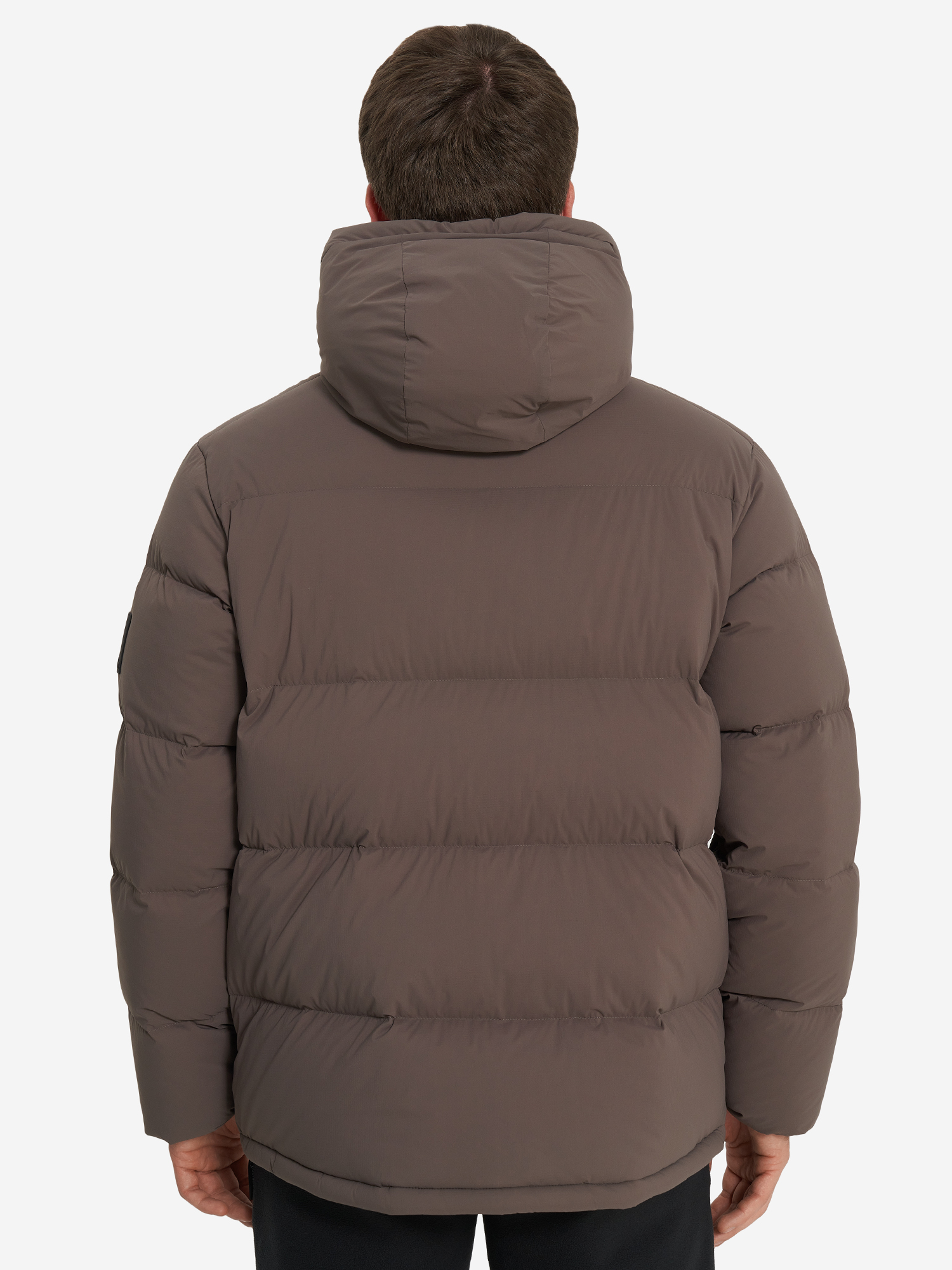 фото Пуховик мужской jack wolfskin roemertor, коричневый