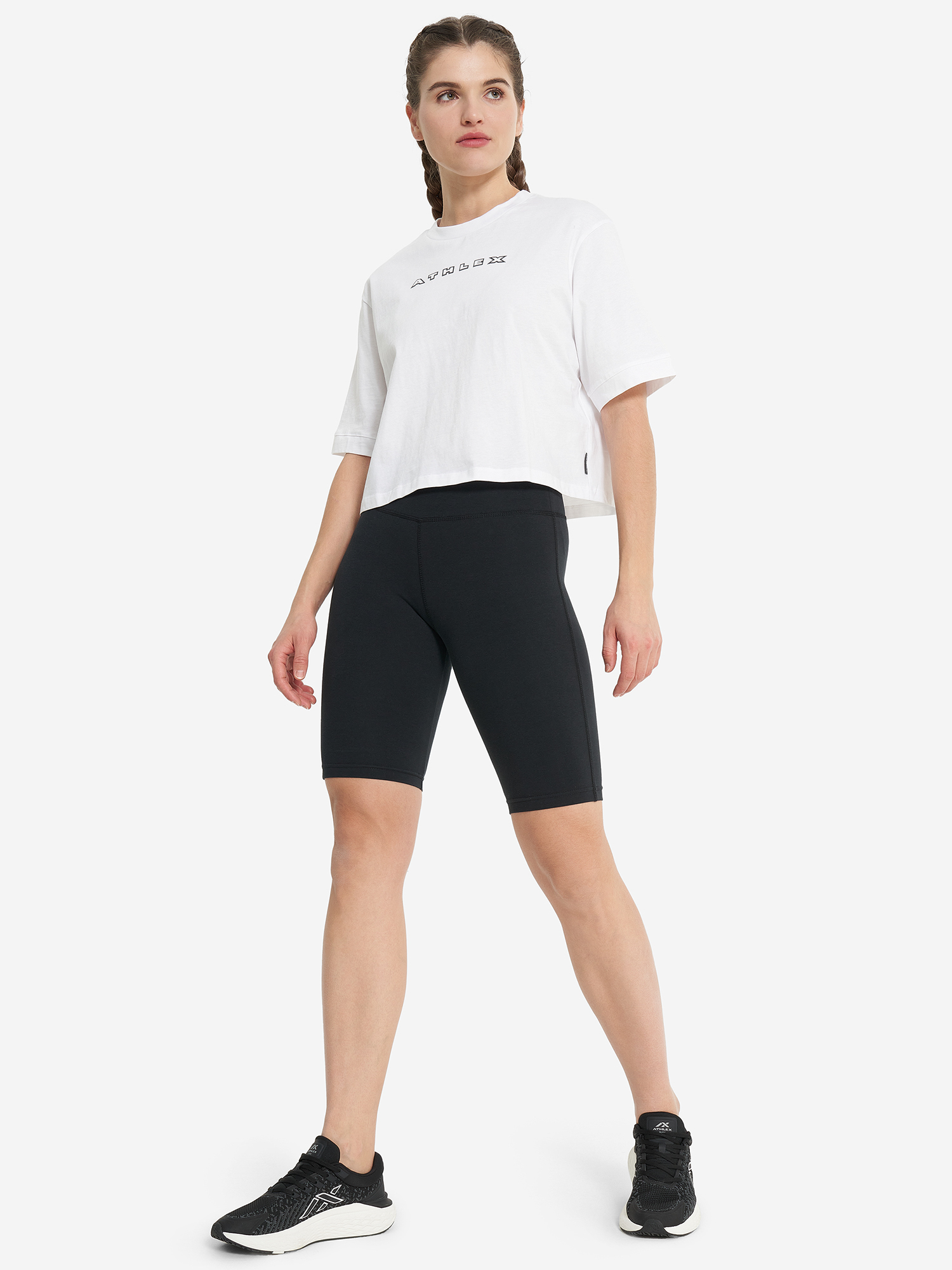 фото Футболка женская оверсайз athlex, белый
