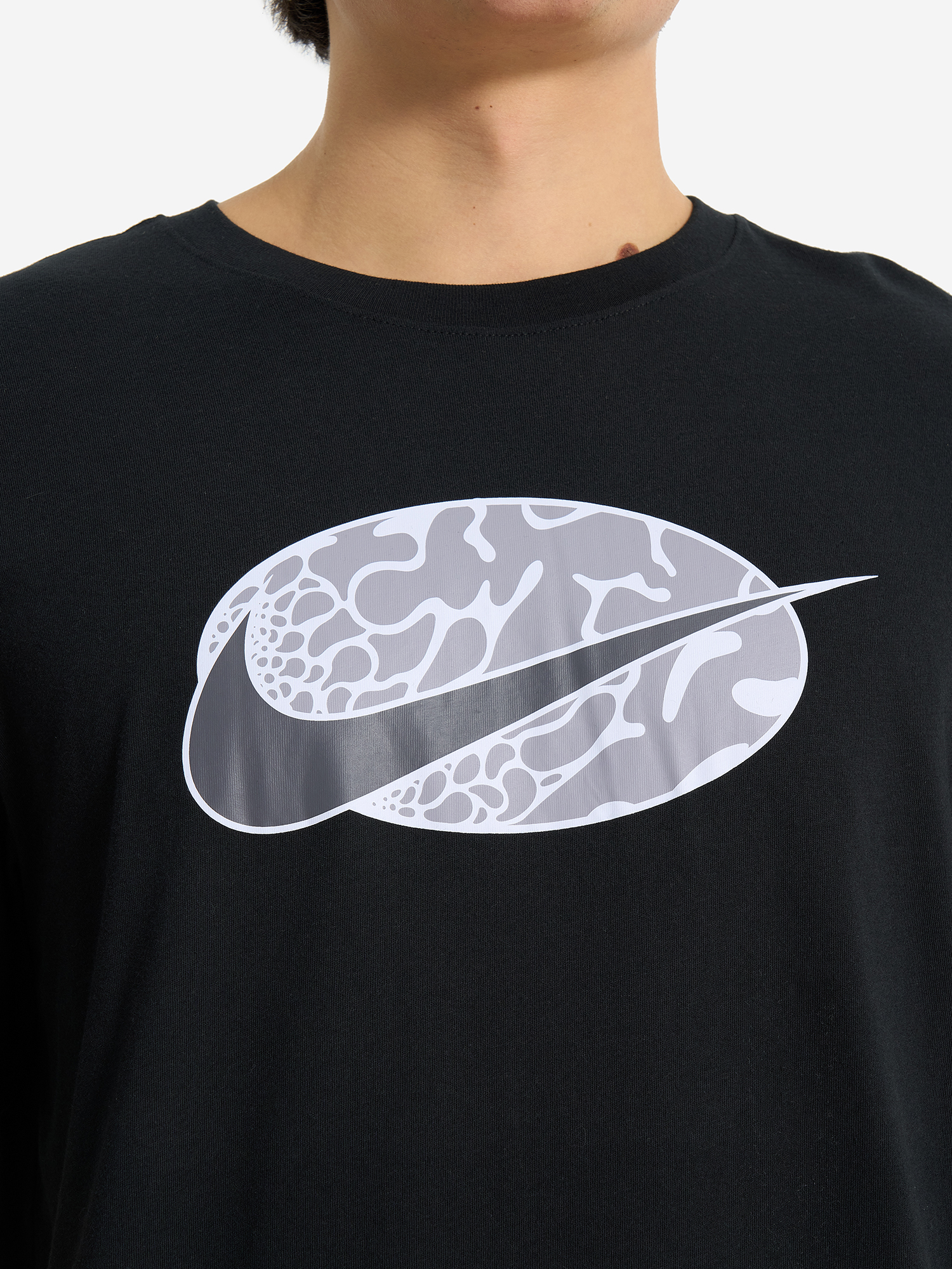 фото Футболка мужская nike swoosh, черный