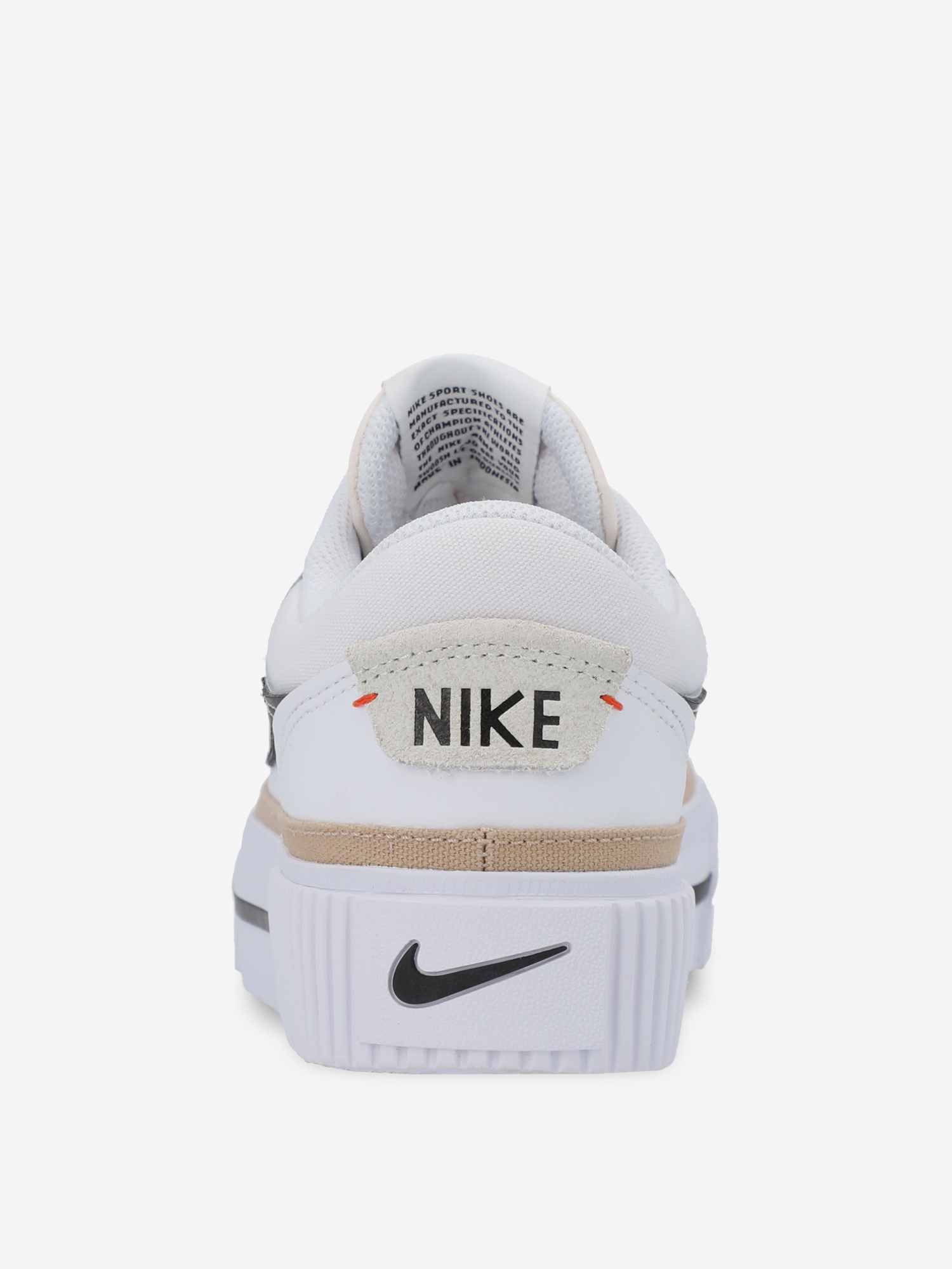 фото Кеды женские nike court legacy lift, белый