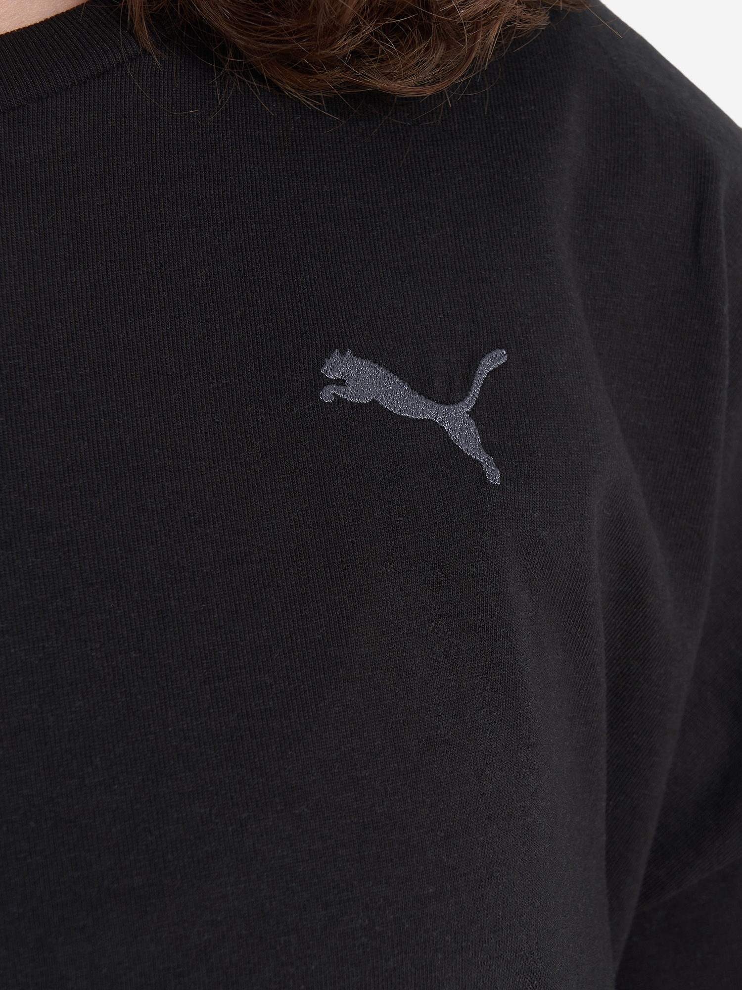 фото Футболка женская оверсайз puma, черный