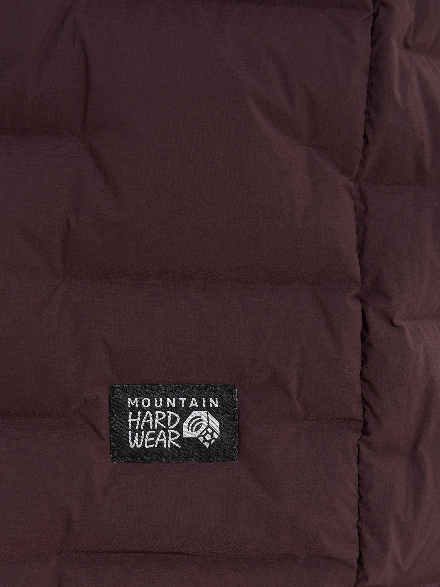 фото Пальто пуховое женское mountain hardwear stretchdown, фиолетовый