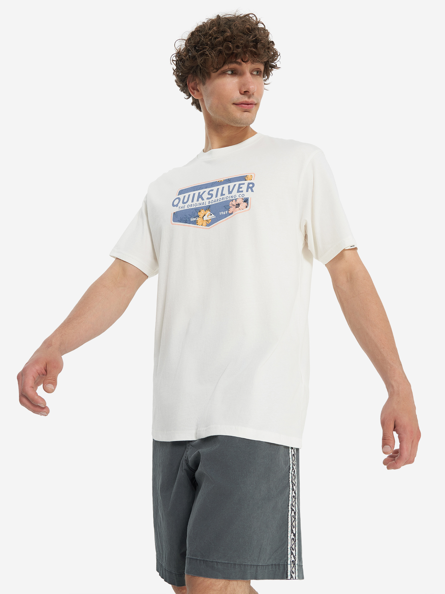 фото Футболка мужская quiksilver ultimate classic, белый