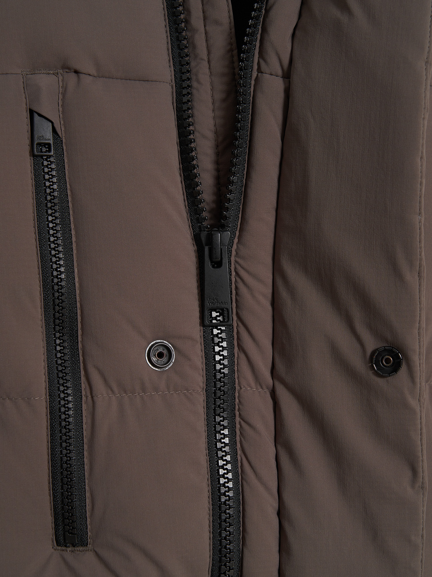 фото Пуховик мужской jack wolfskin roemertor, коричневый