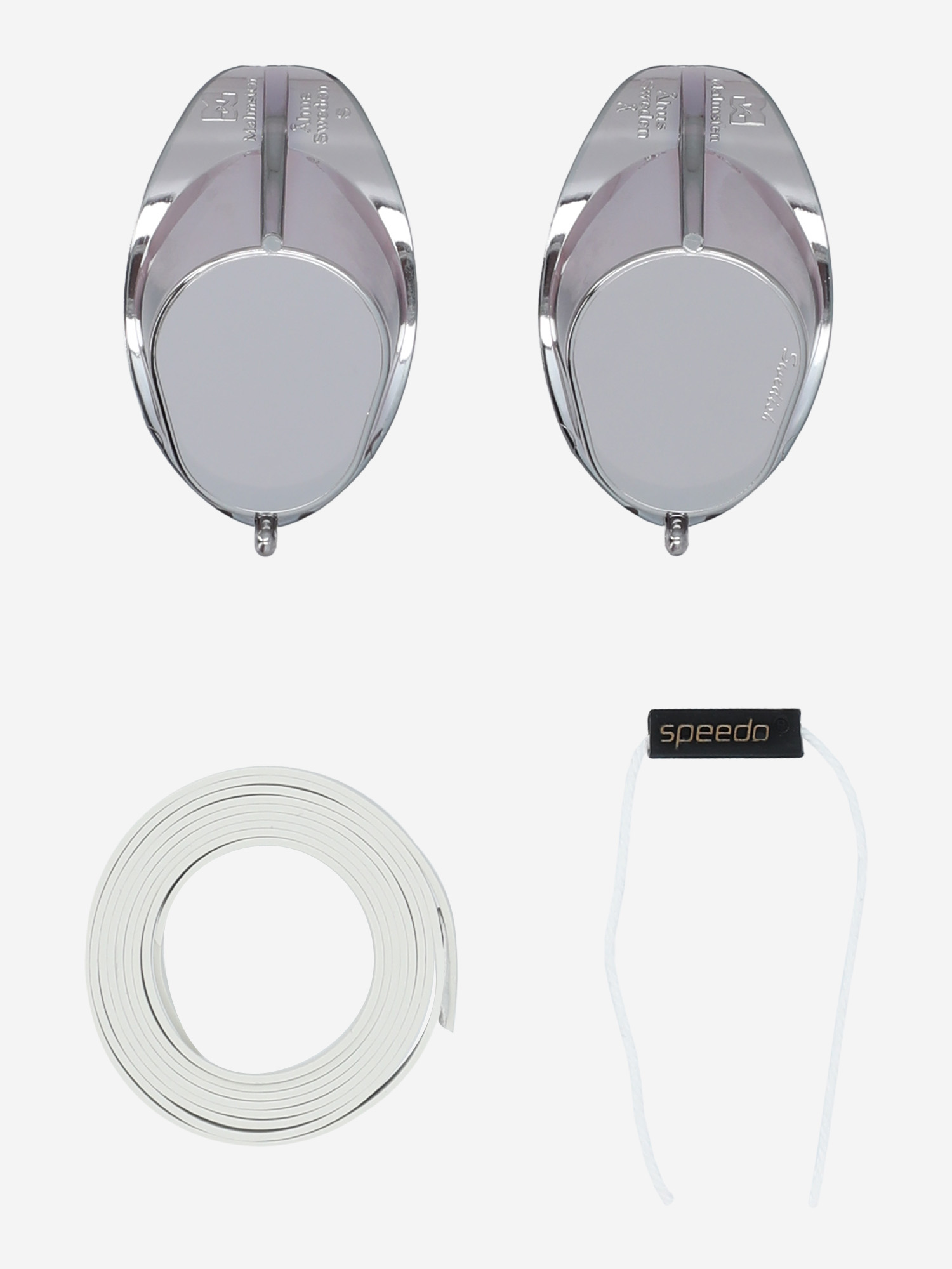 фото Очки для плавания speedo swedish mirror, серый