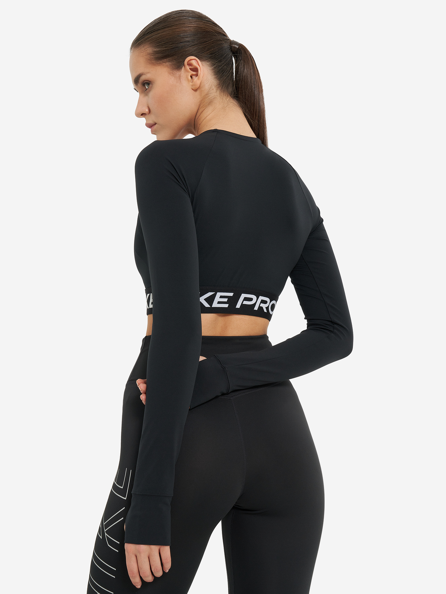 фото Лонгслив женский nike, черный