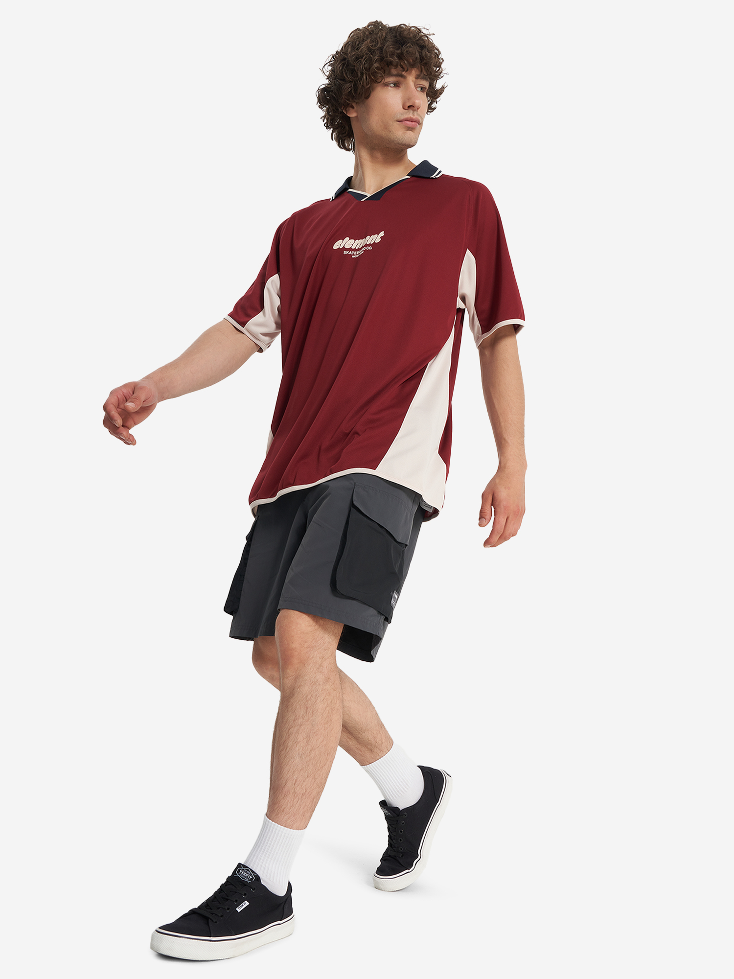 фото Поло мужское element soccer game, красный