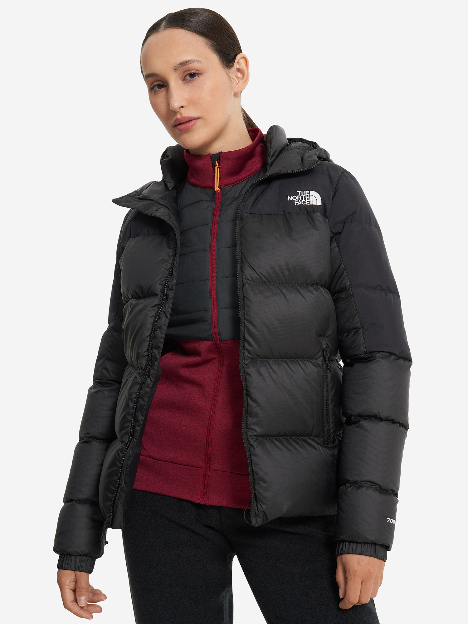 фото Пуховик женский the north face diablo, черный