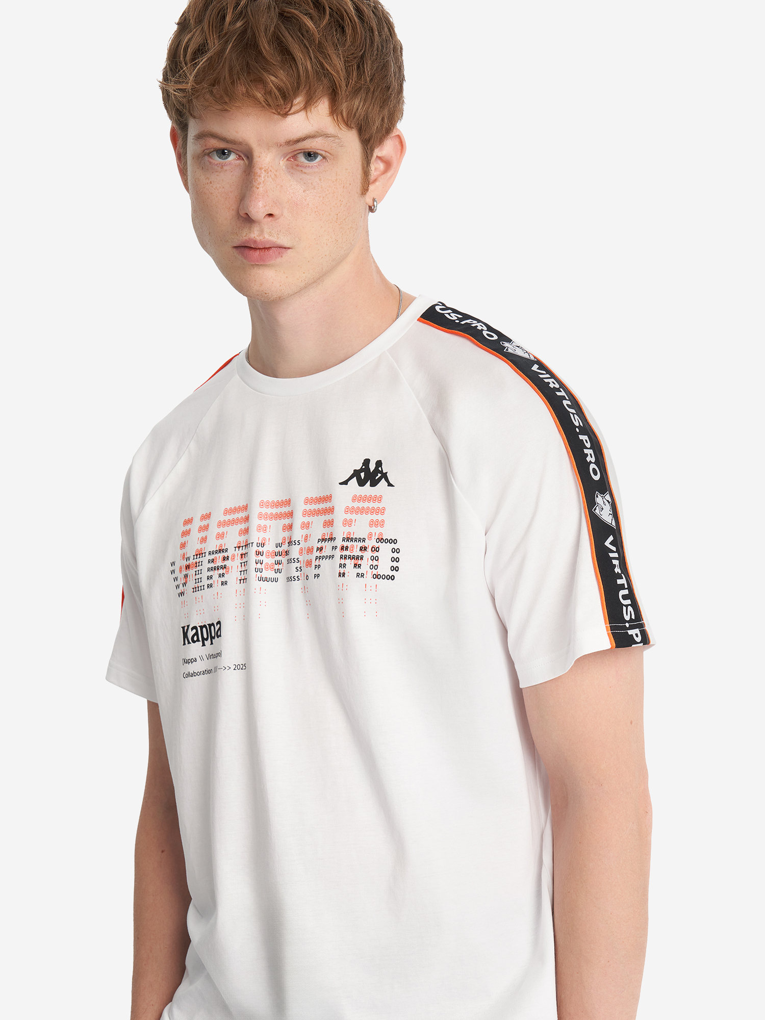 фото Футболка kappa x virtus.pro, белый