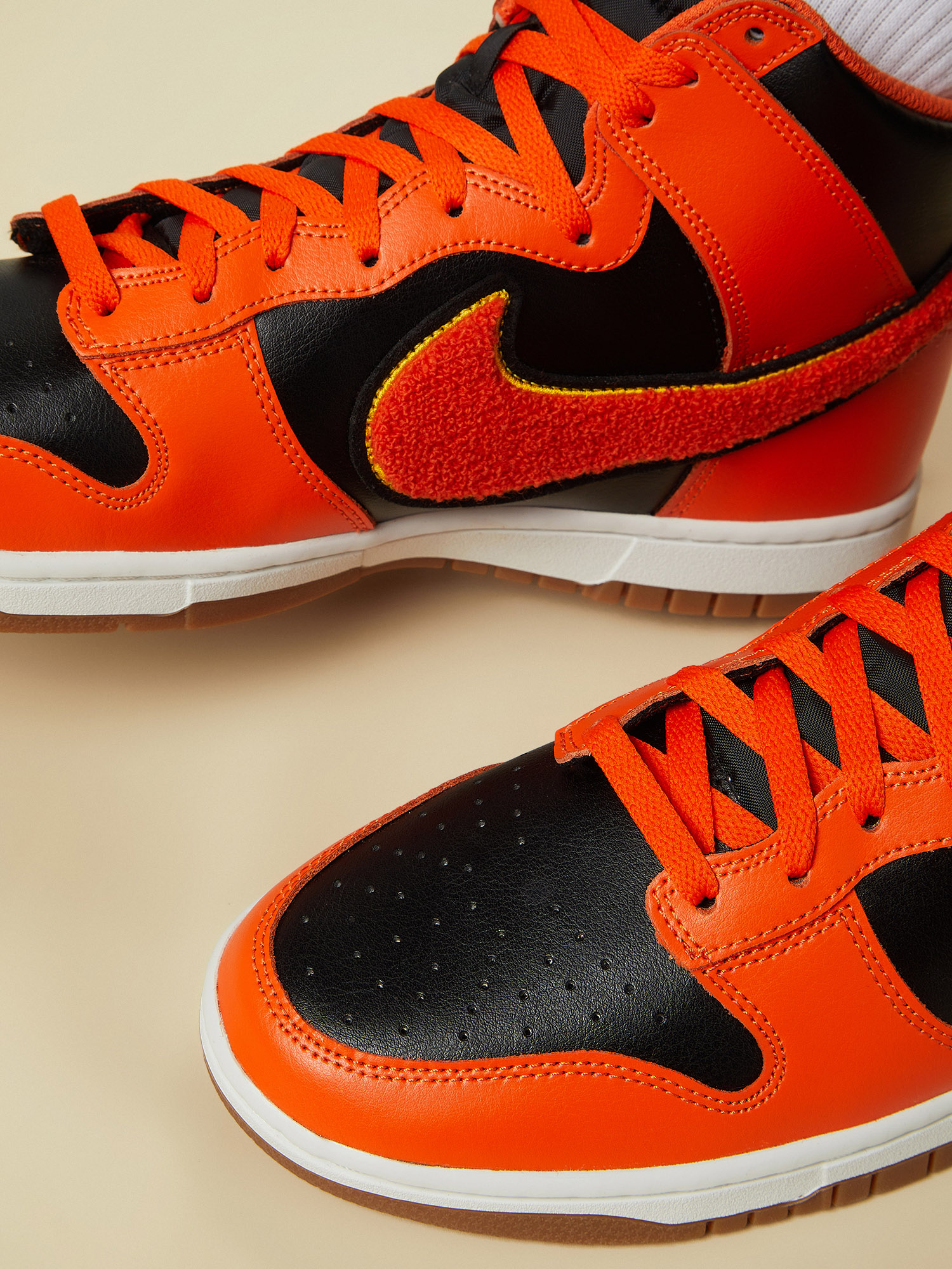 фото Кеды мужские nike dunk high university, оранжевый