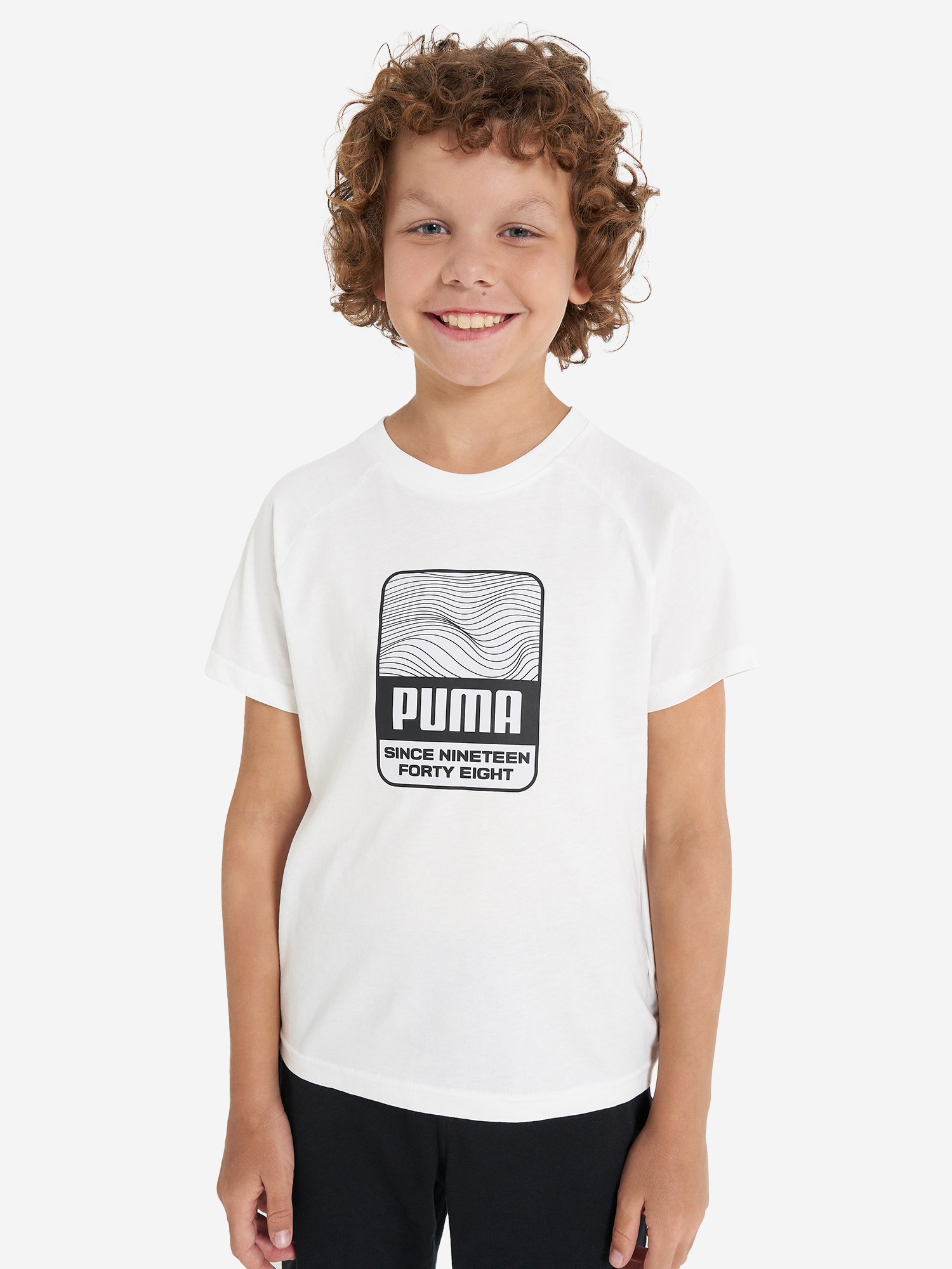 фото Футболка для мальчиков puma active, белый