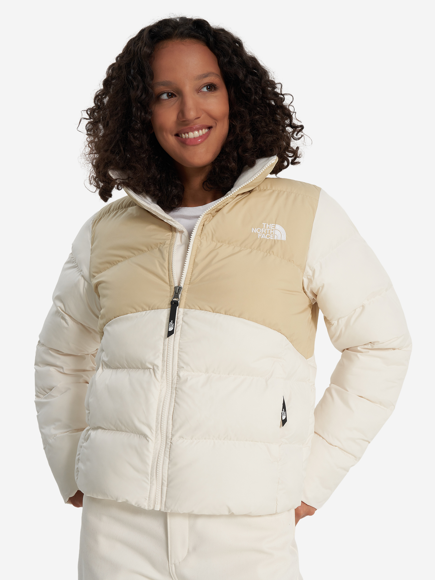 фото Куртка утепленная женская the north face saikuru, бежевый