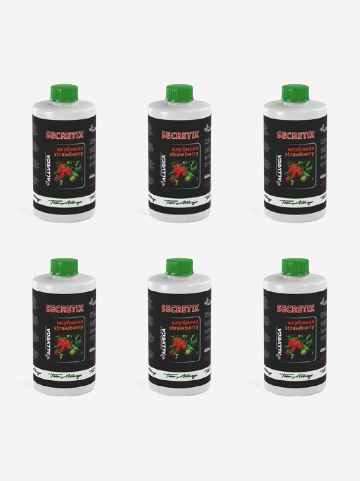 Ароматизатор жидкий ALLVEGA "Secretix Strawberry", клубника, 6 бутылок по 460 мл., Красный
Ароматизатор жидкий ALLVEGA "Secretix Strawberry", клубника, 6 бутылок по 460 мл., Красный