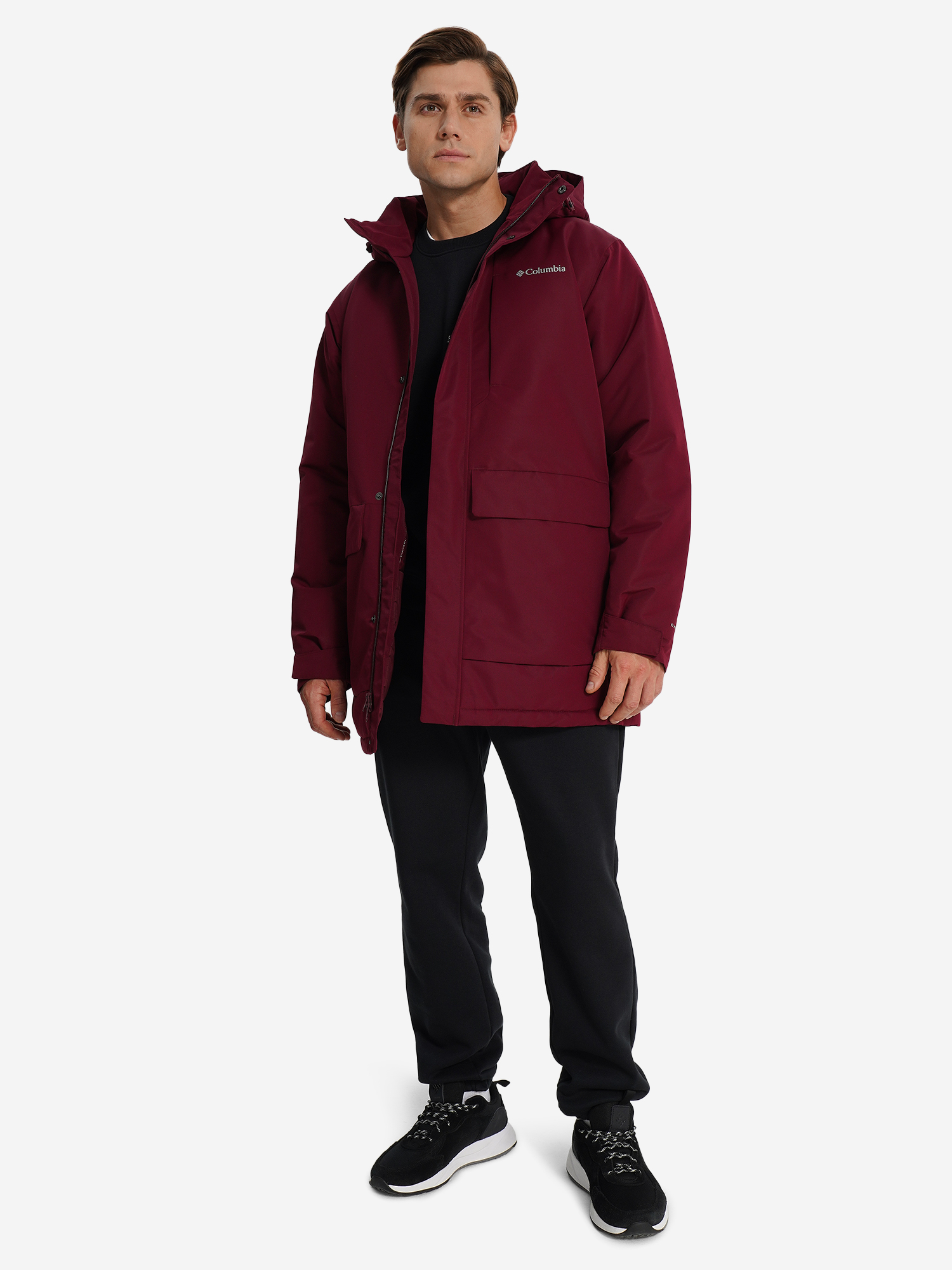 фото Парка мужская columbia rugged path iii parka, красный