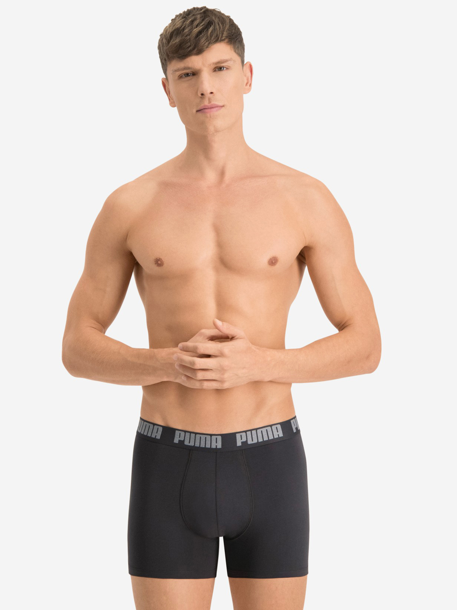 фото Трусы мужские puma basic, 2 штуки, серый