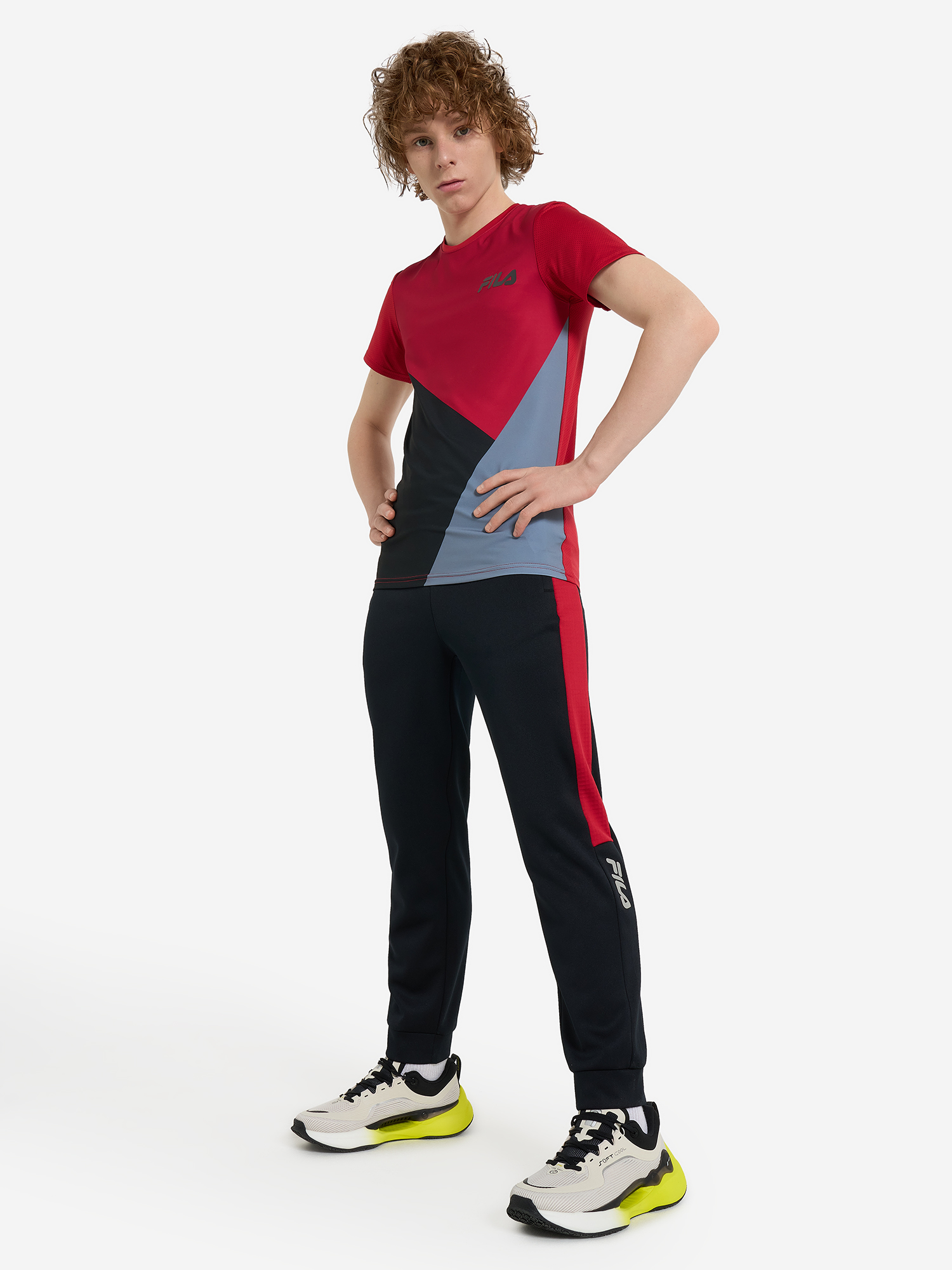 фото Брюки для мальчиков fila, черный