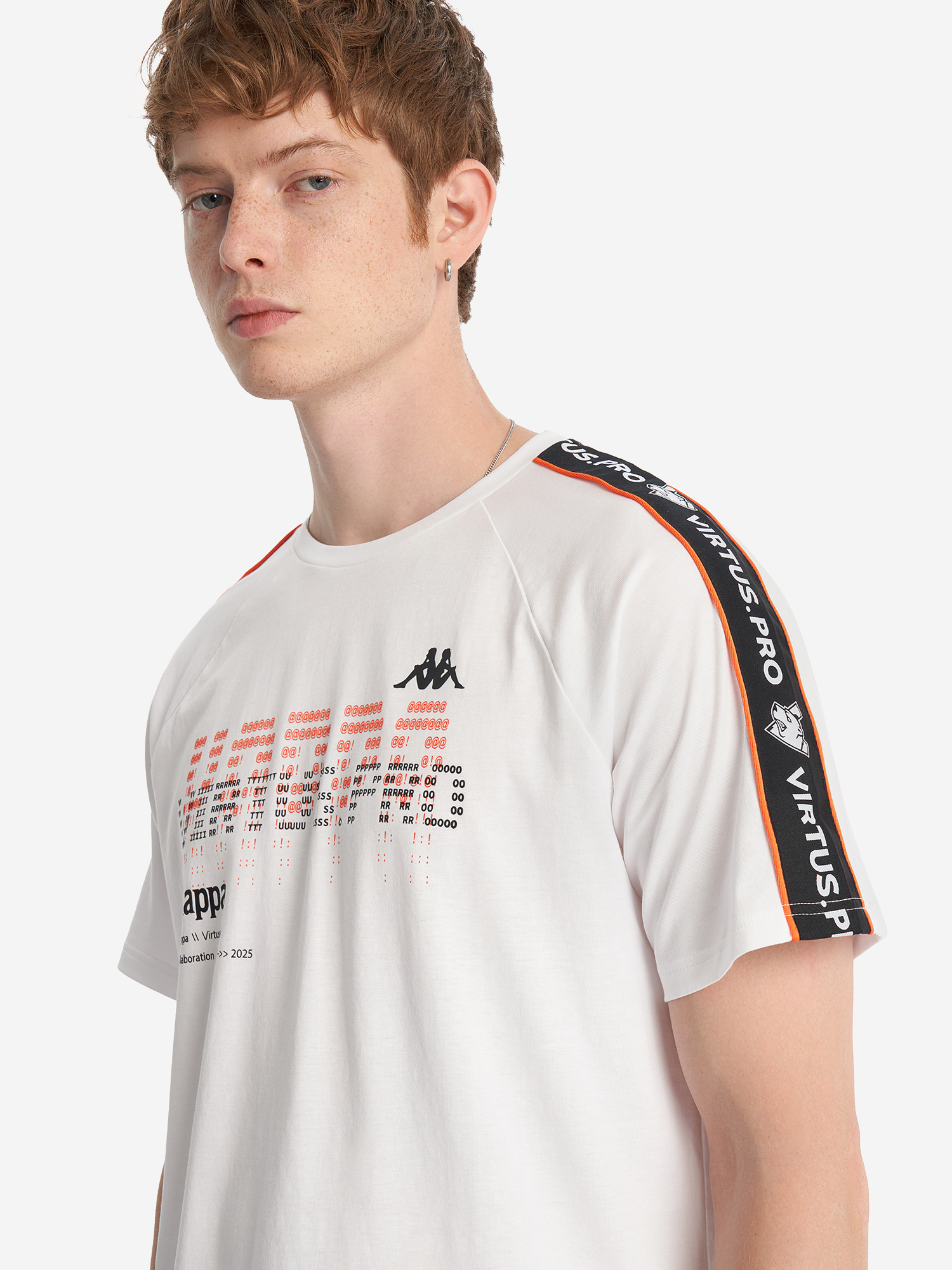 фото Футболка kappa x virtus.pro, белый
