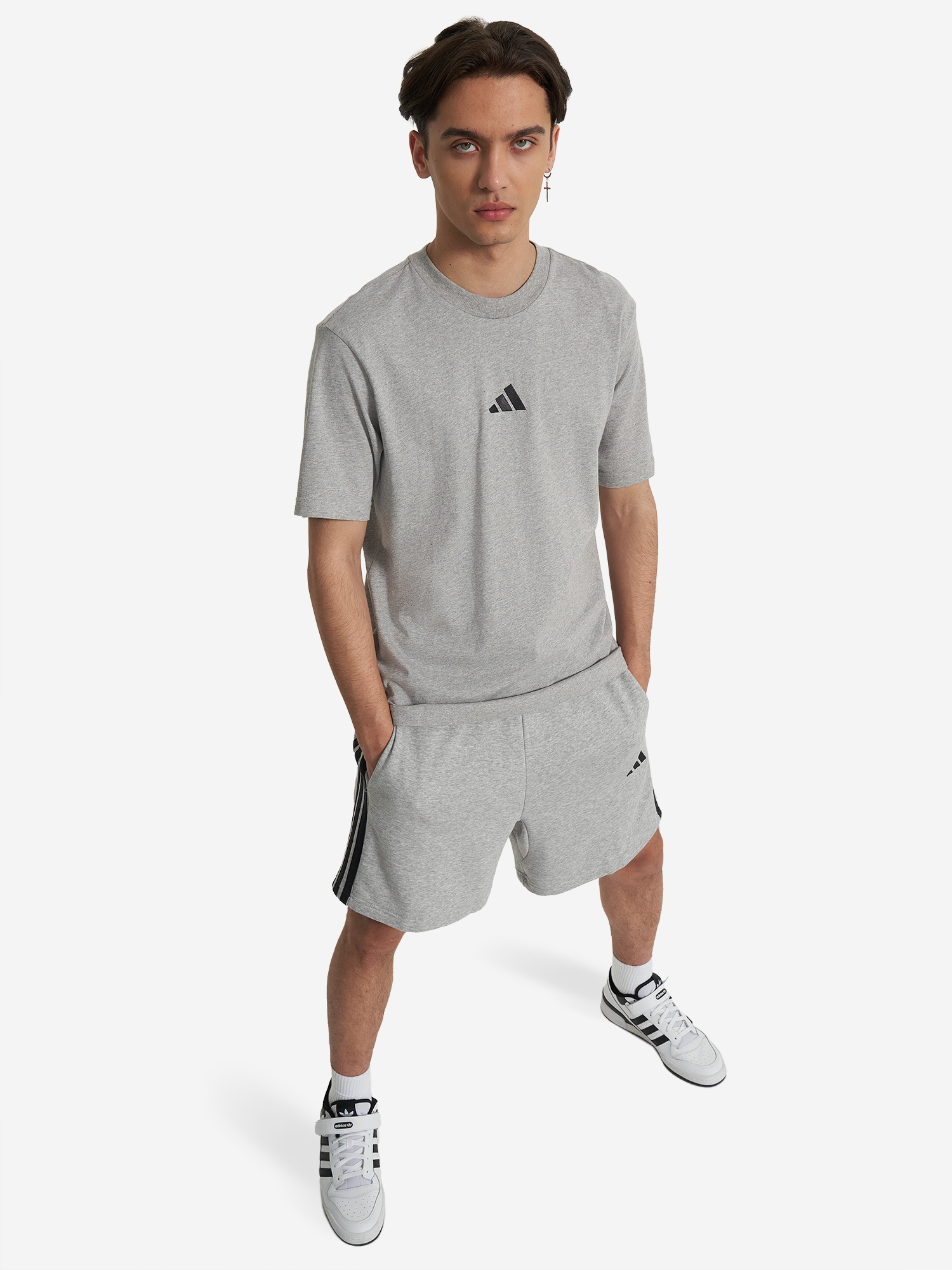 фото Футболка мужская adidas, серый