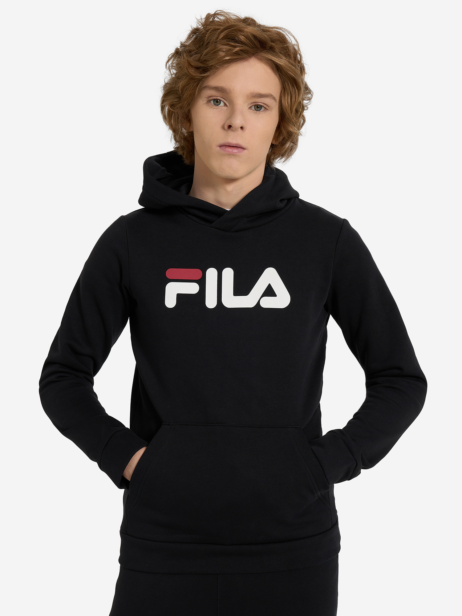 фото Худи для мальчиков fila, черный