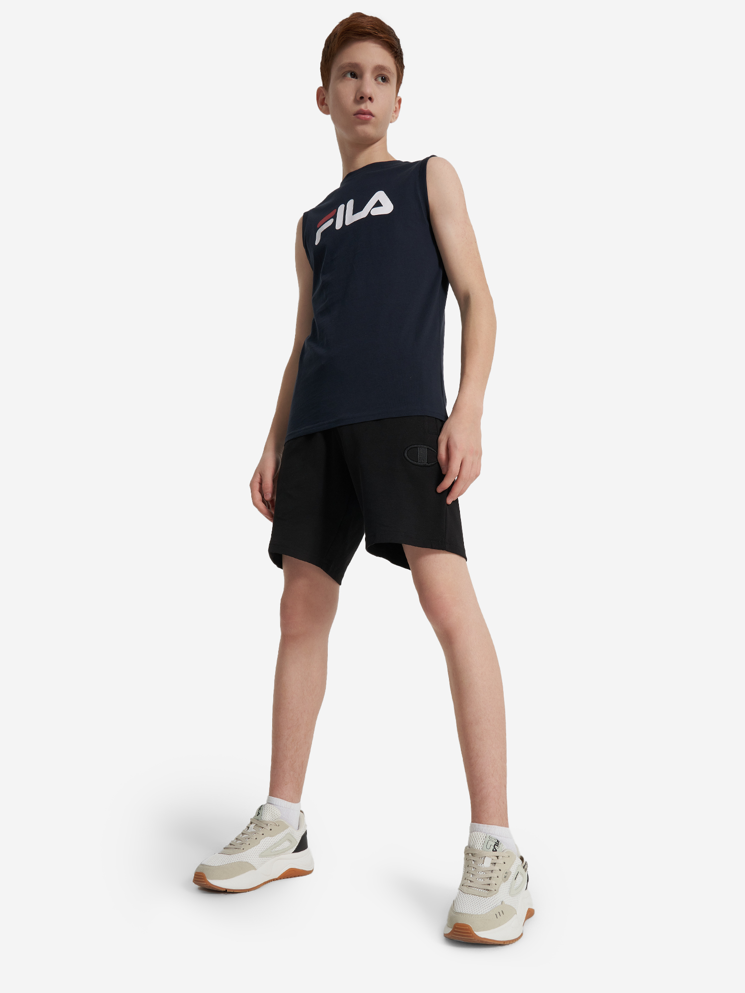 фото Майка для мальчиков fila, синий