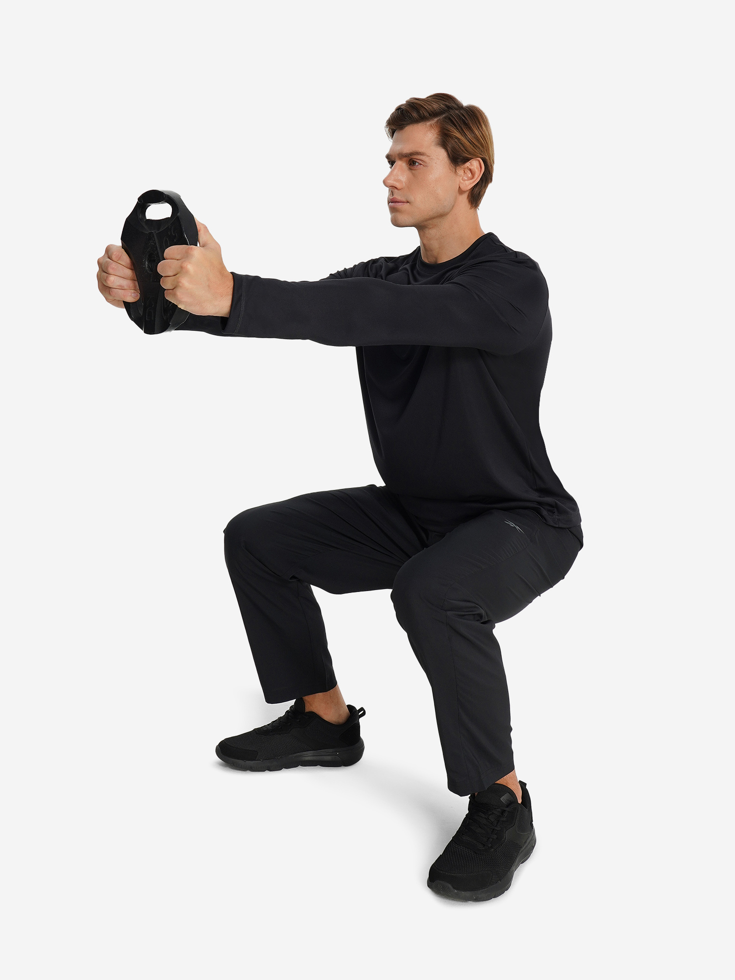фото Лонгслив мужской reebok id train, черный