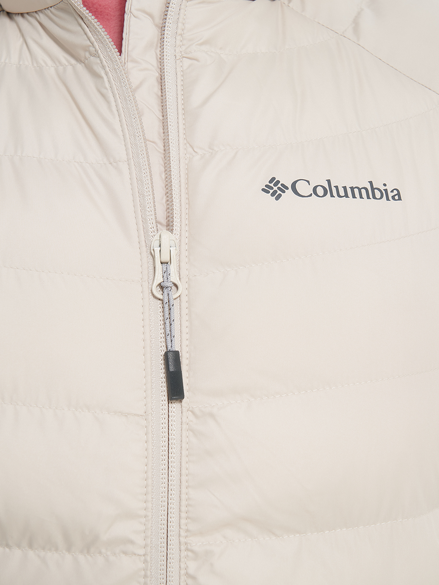 фото Пуховик женский columbia powder lite ii hooded jacket, бежевый