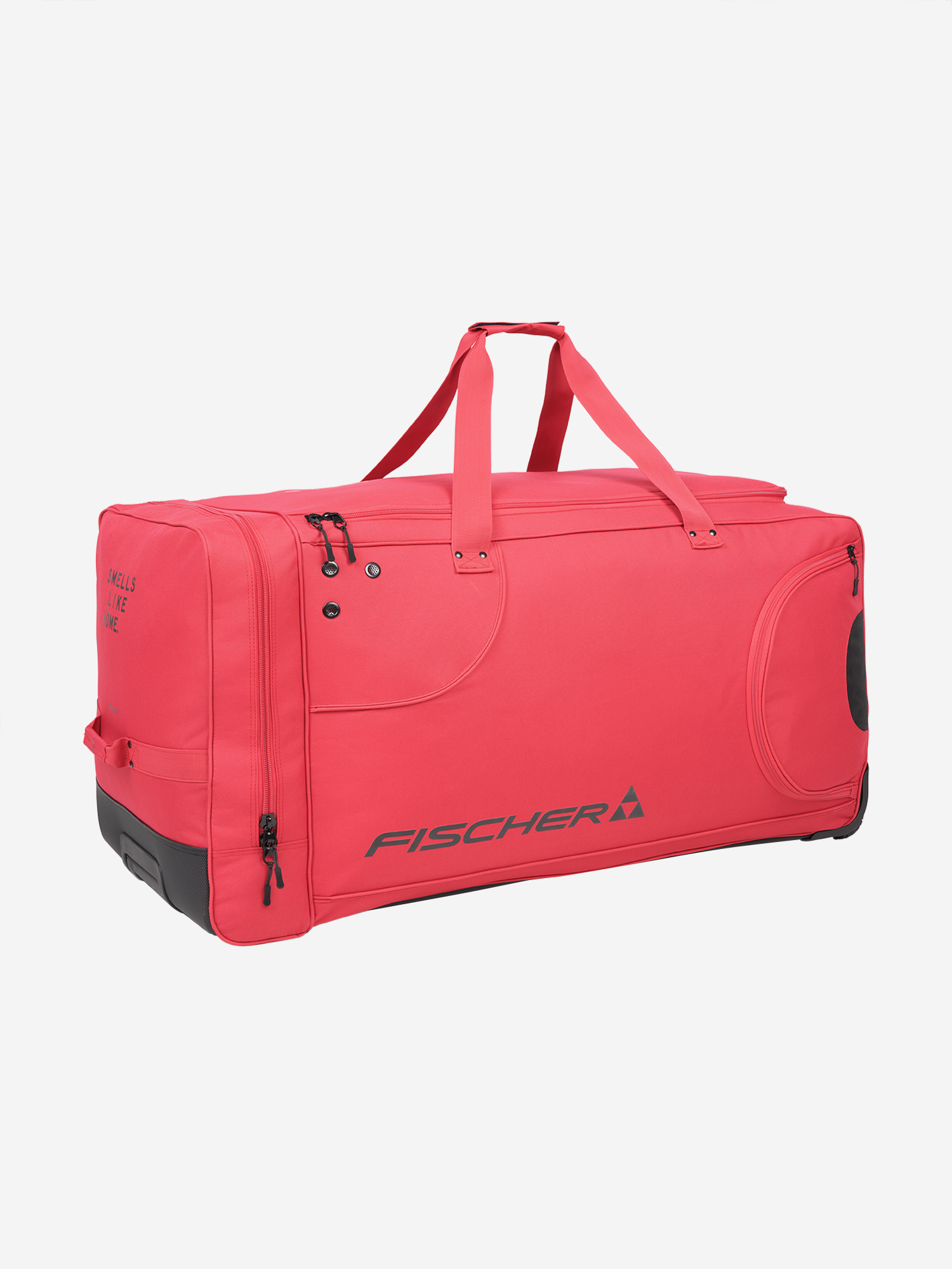 фото Баул хоккейный с колесами fischer player bag 40", красный