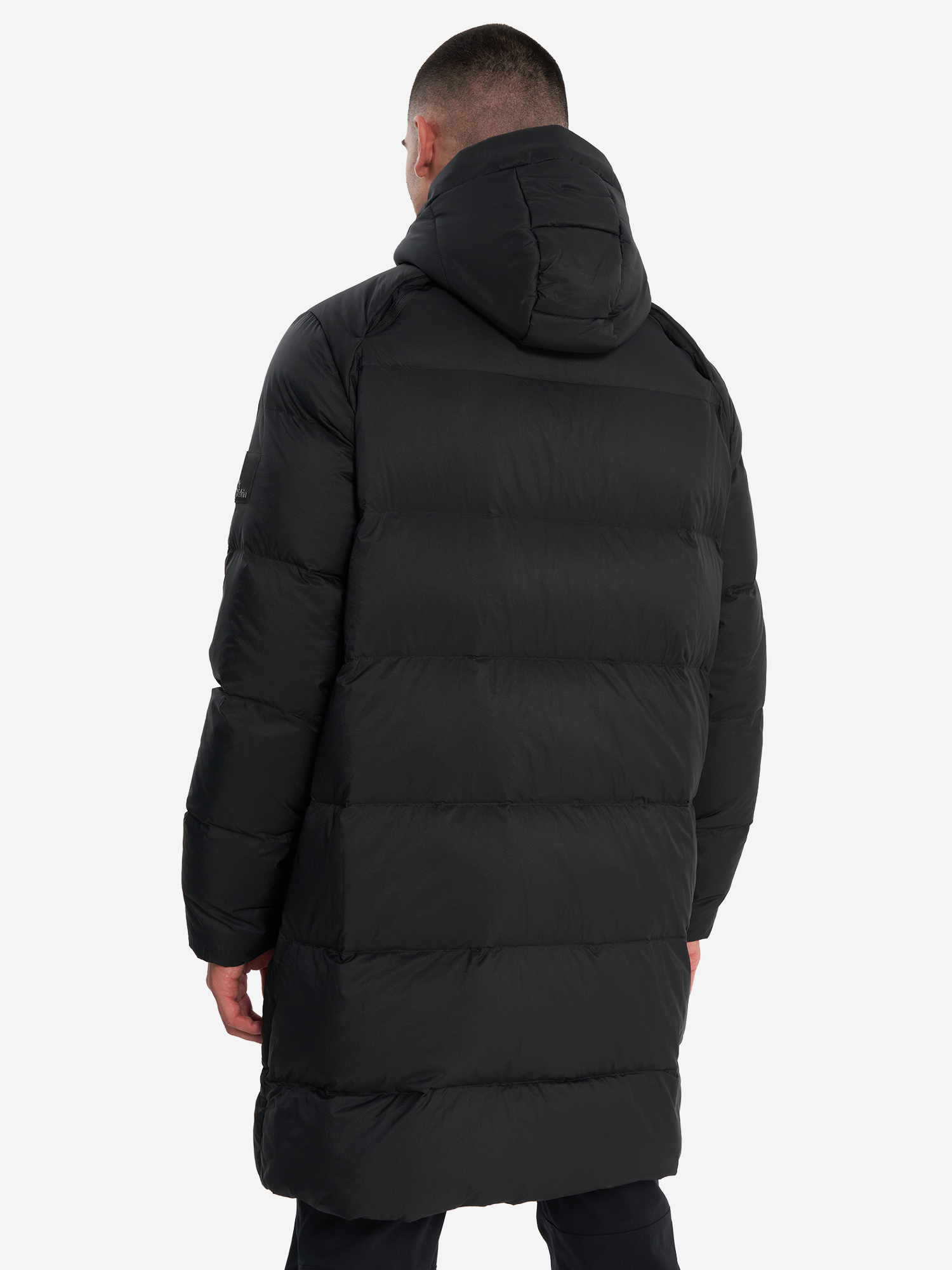 фото Пуховик мужской jack wolfskin wandermood, черный