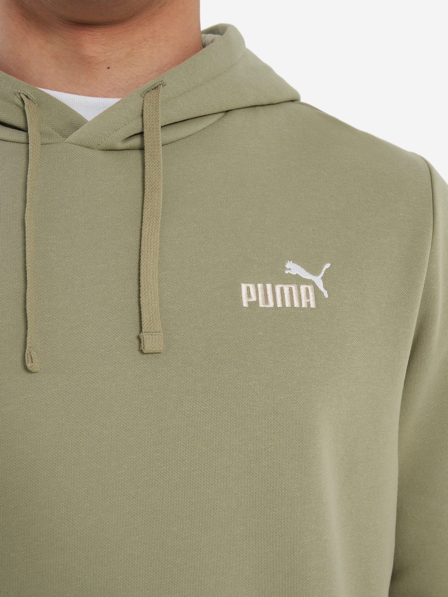 фото Худи мужское puma ess 2 color small no. 1 logo, бежевый