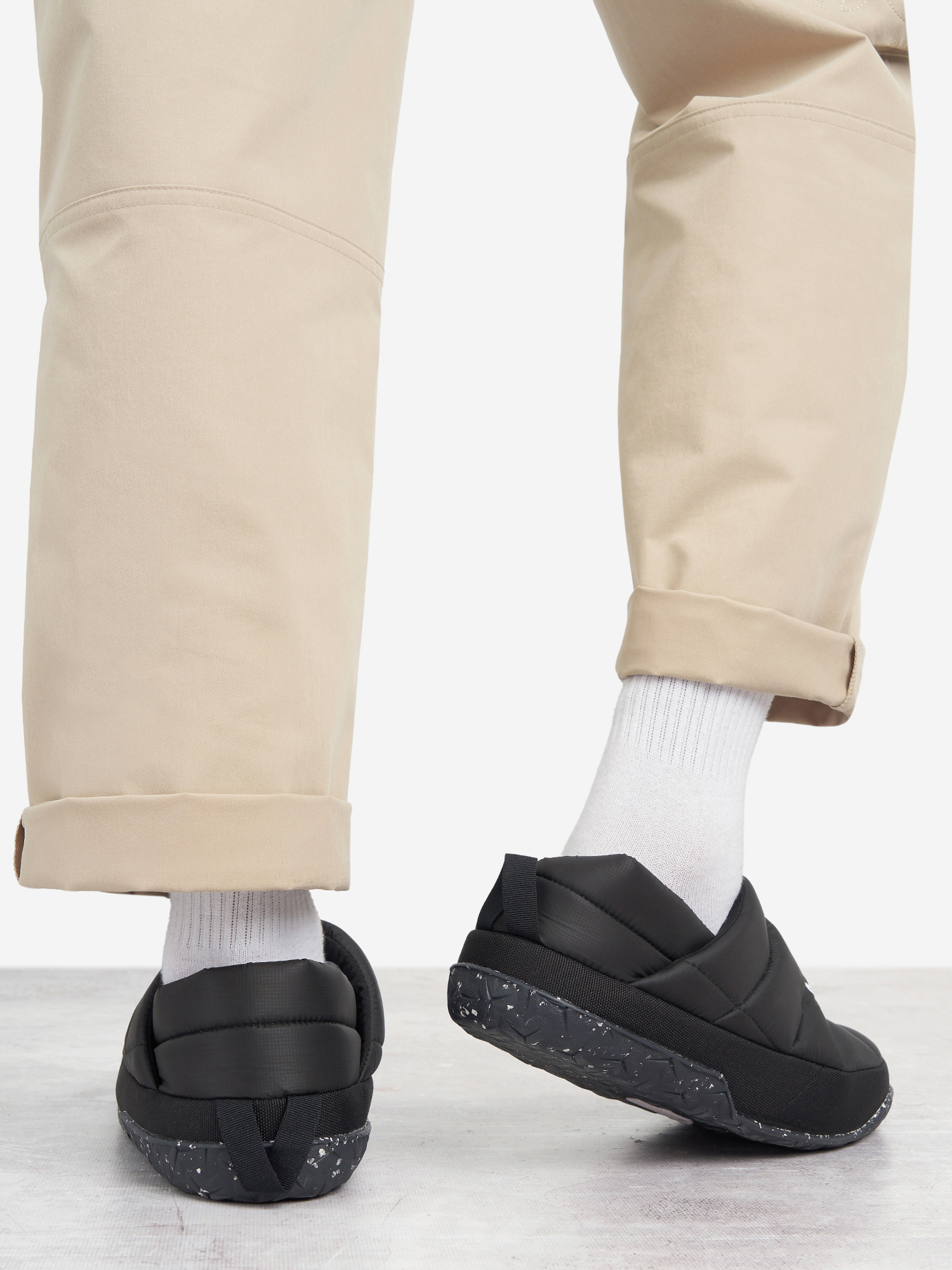 фото Слипоны утепленные мужские the north face nuptse mule, черный