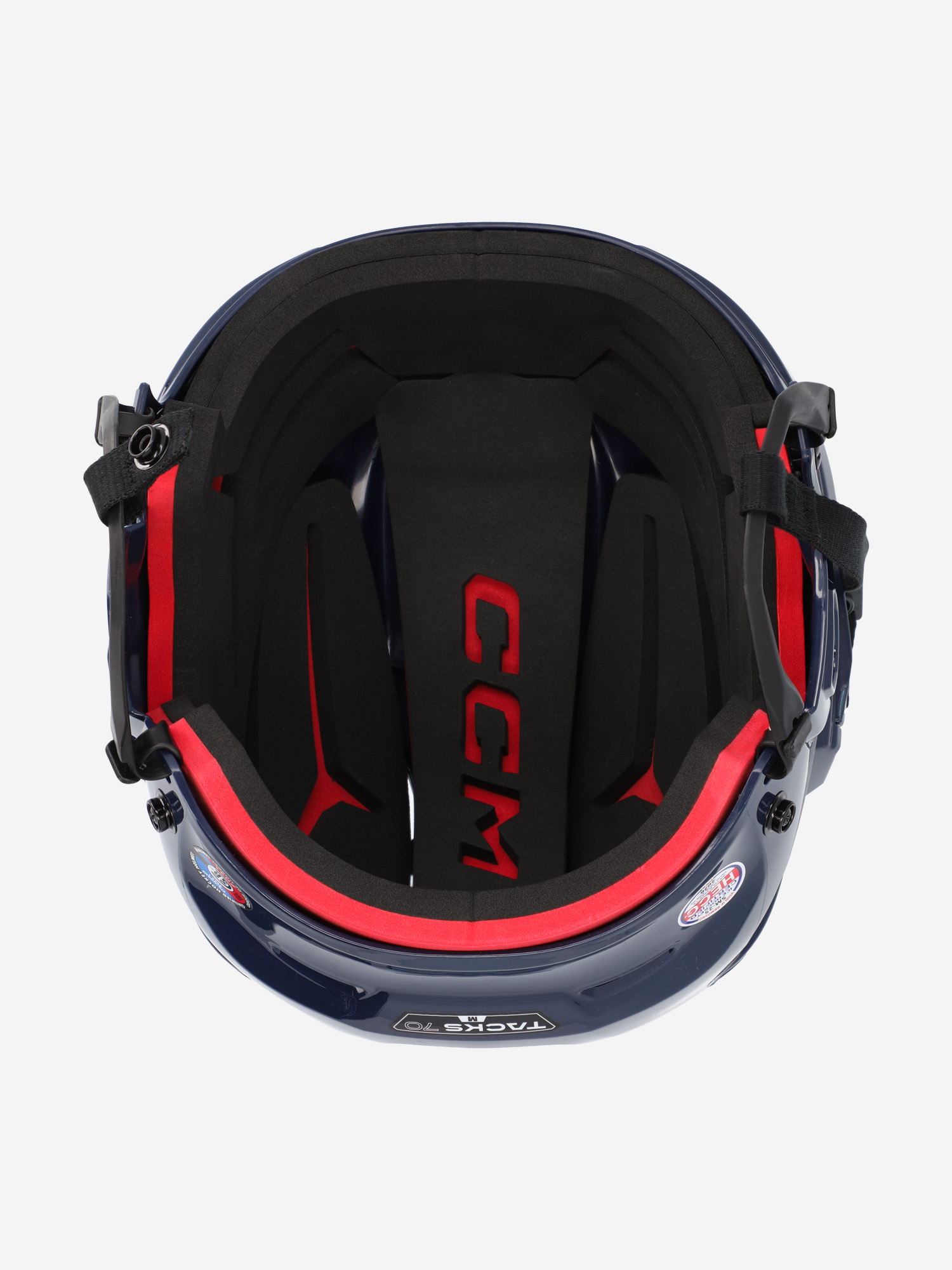фото Шлем хоккейный ccm ht 70 sr, синий