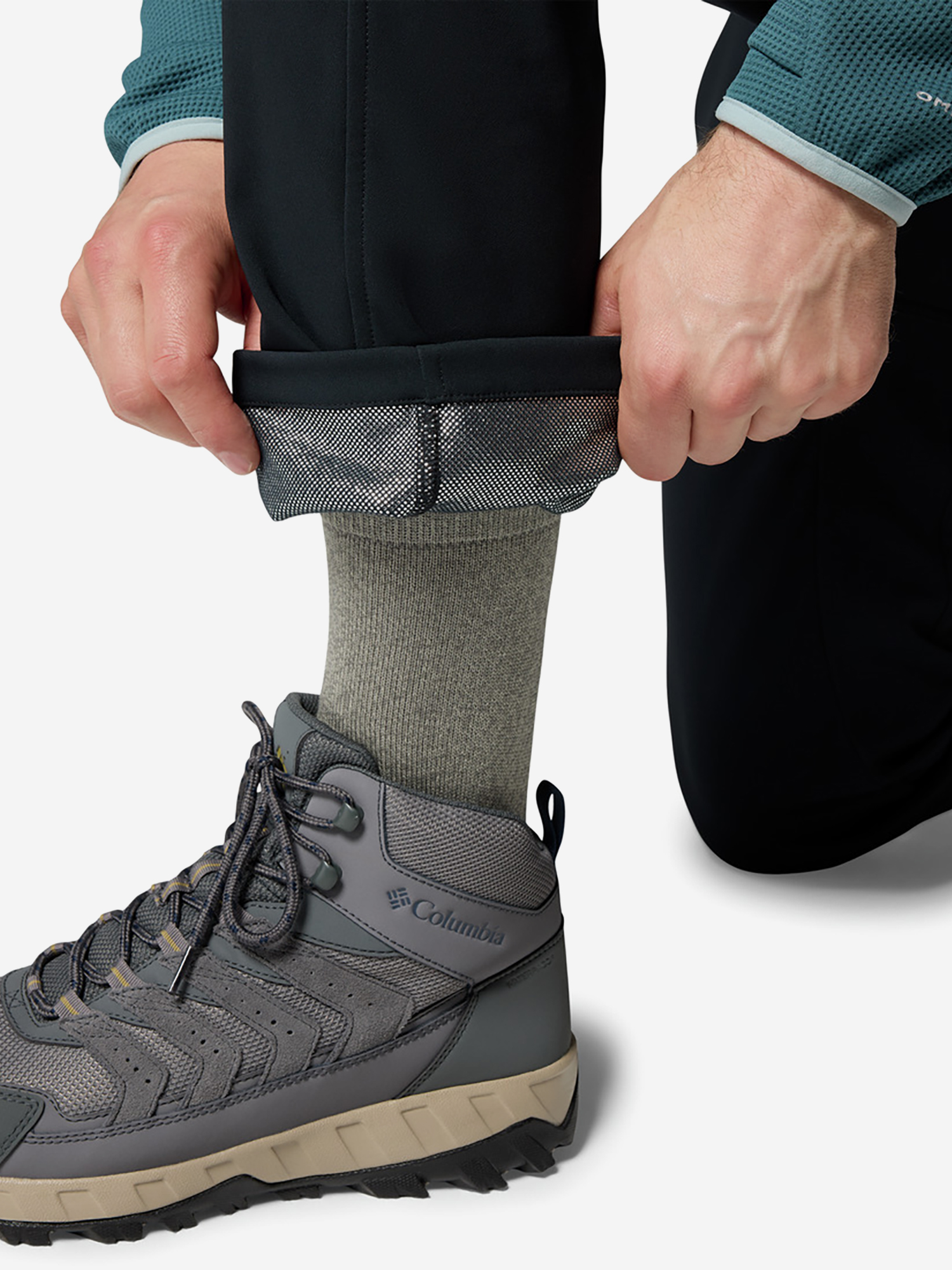 фото Брюки софтшелл мужские columbia time to trail omni-heat pant, черный