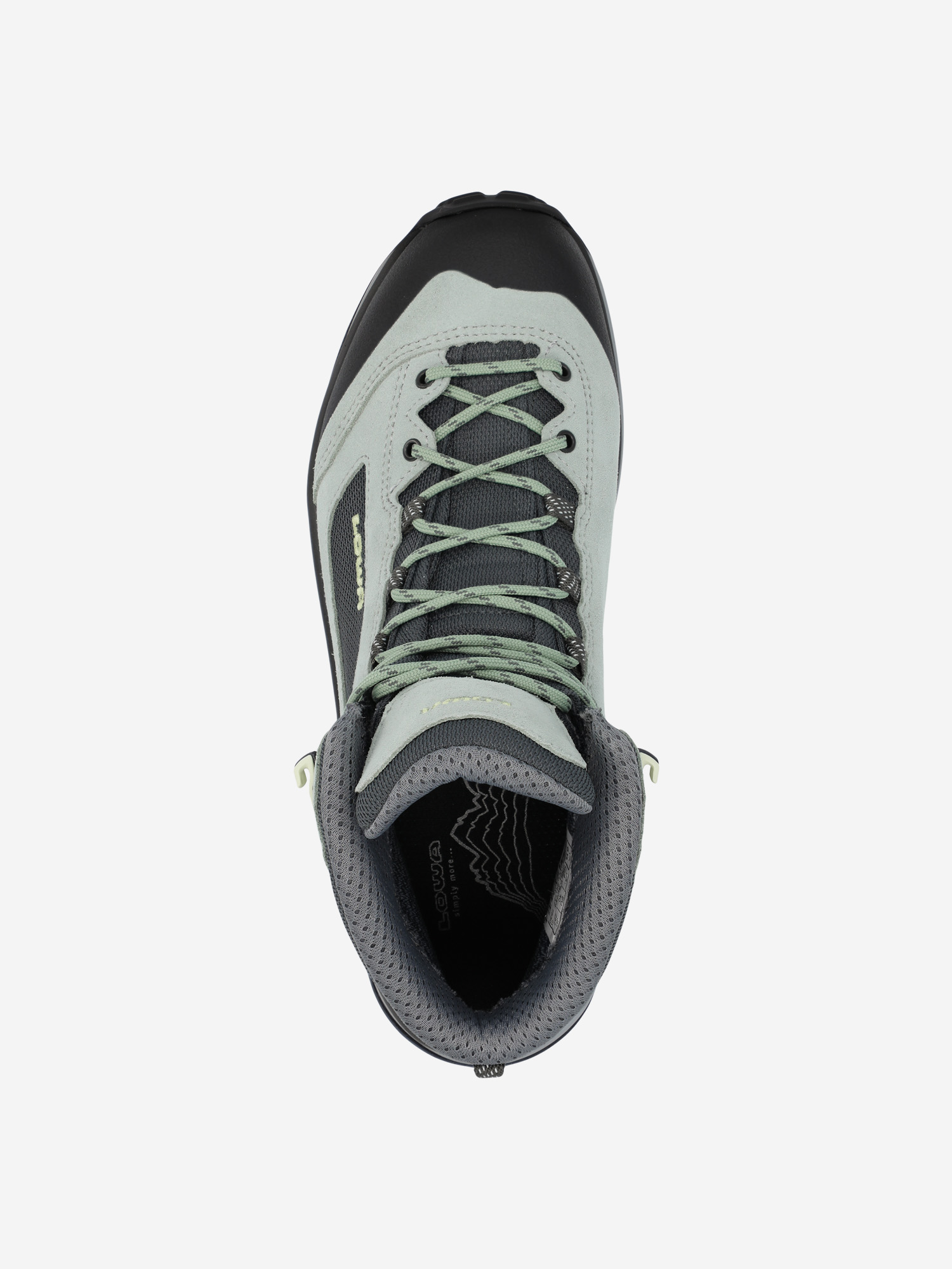 фото Ботинки женские lowa corvara gtx mid, зеленый
