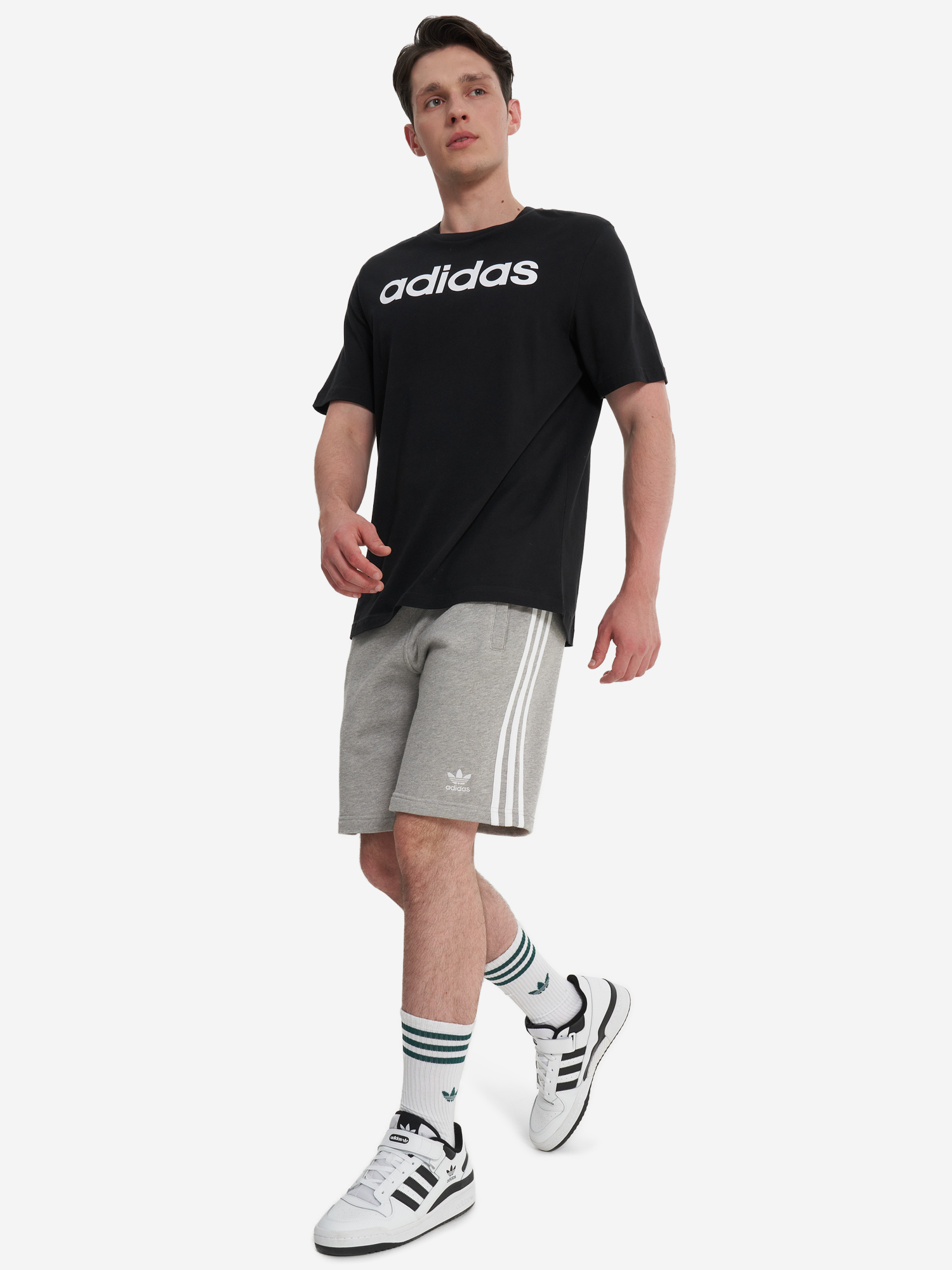 фото Футболка мужская adidas lin, черный