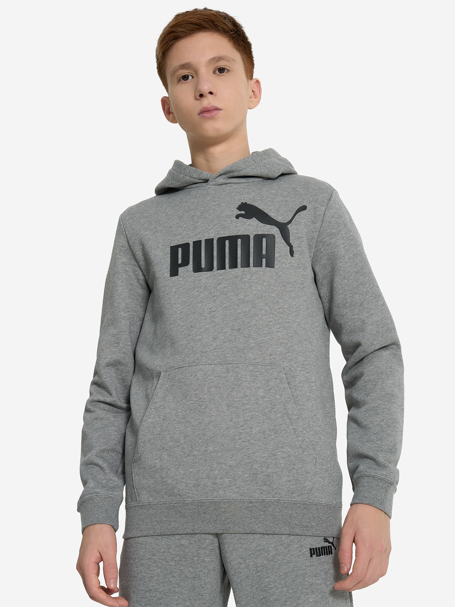 фото Худи для мальчиков puma no. 1 logo, серый