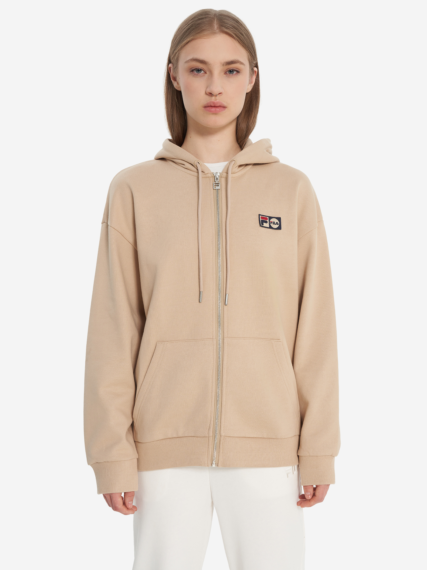 фото Толстовка женская fila, бежевый