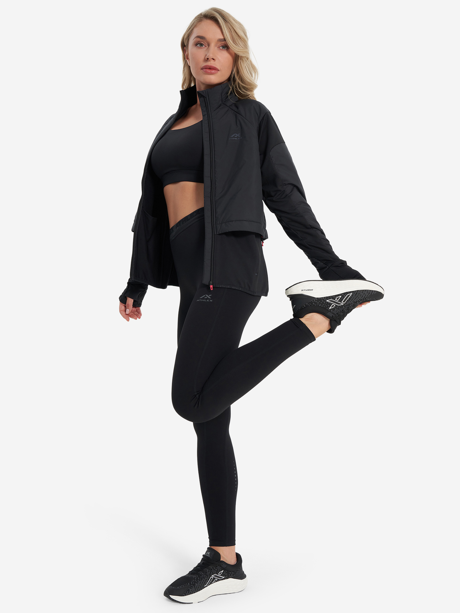 фото Куртка утепленная женская athlex, черный
