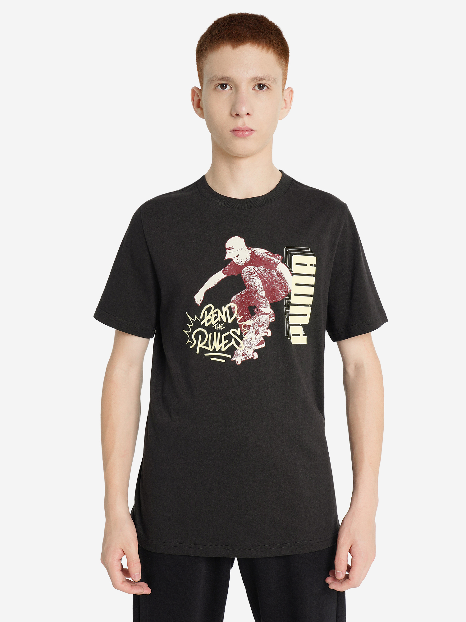 фото Футболка для мальчиков puma mid90 s graphic, черный