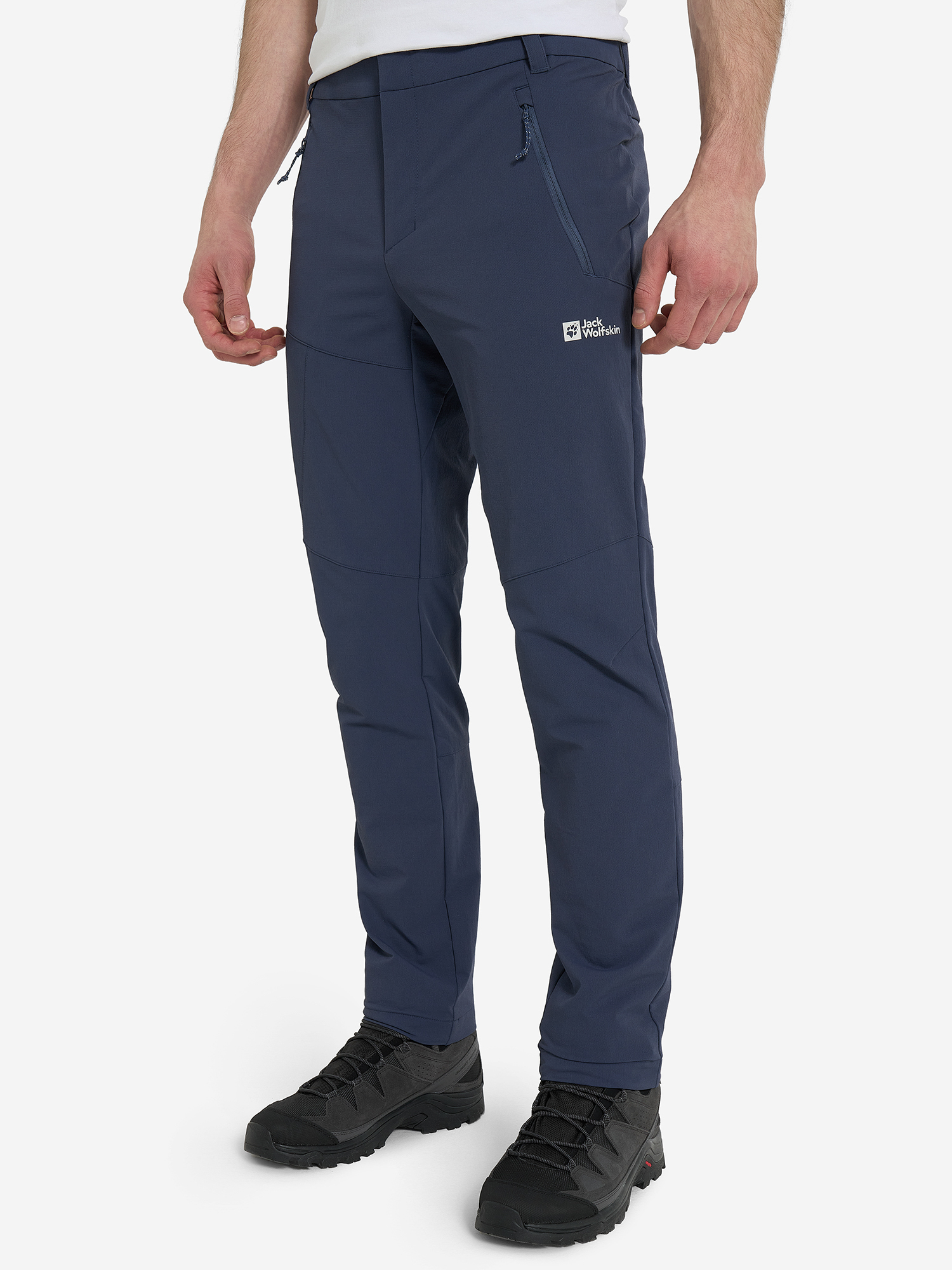 фото Брюки утепленные мужские jack wolfskin glastal winter, синий