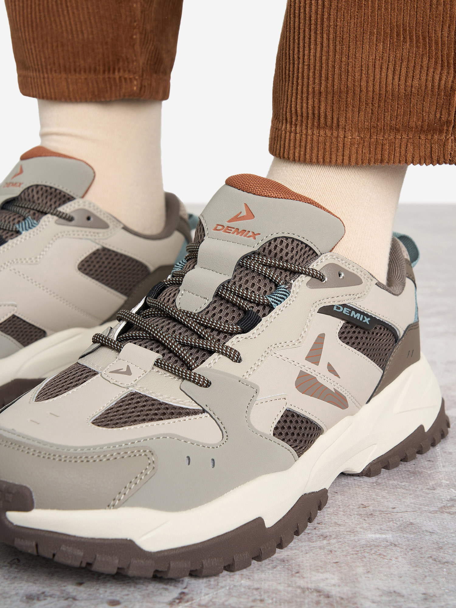 фото Кроссовки мужские demix trailish 3 mesh, бежевый
