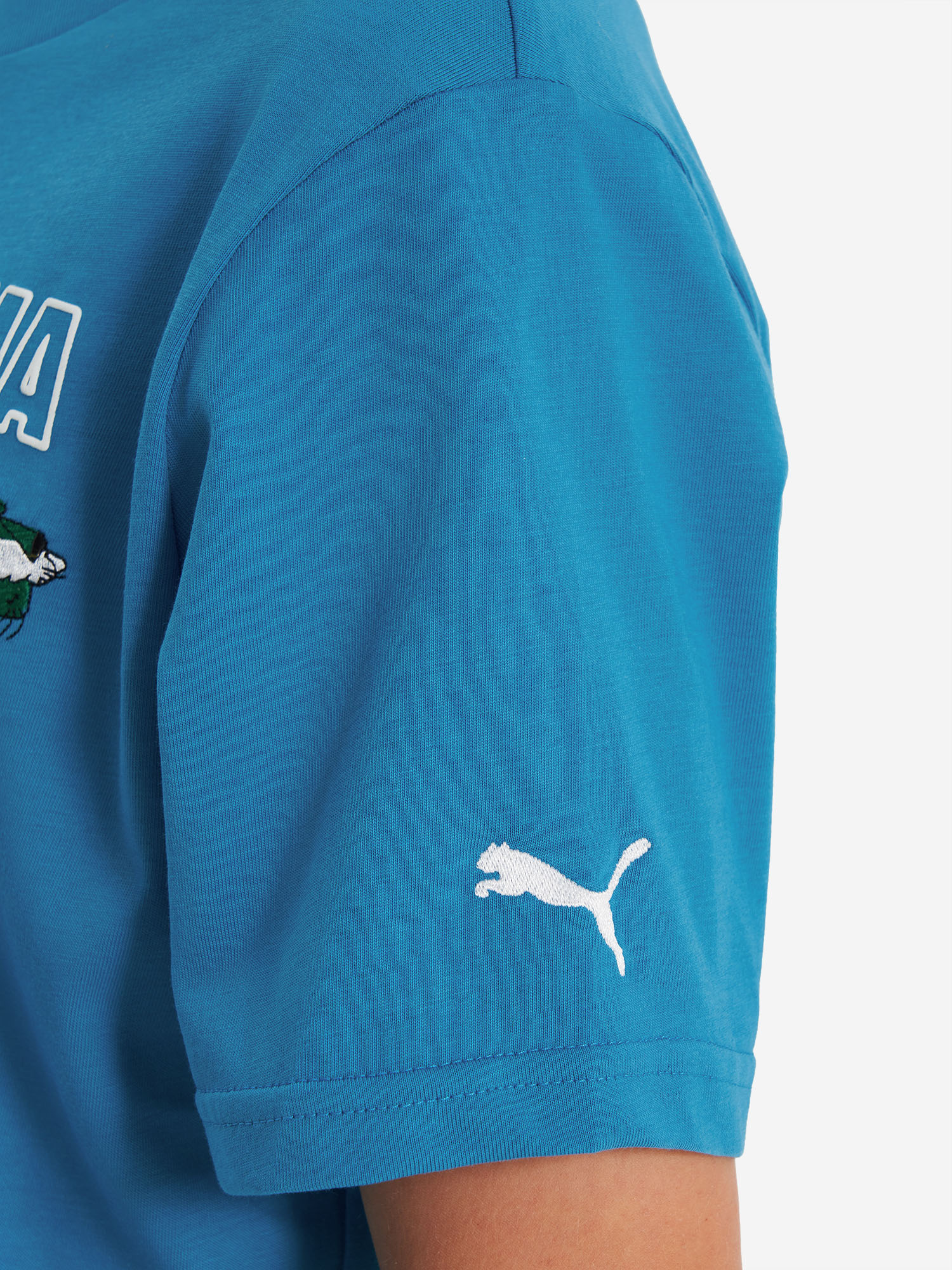 фото Футболка для мальчиков puma super graphic, голубой