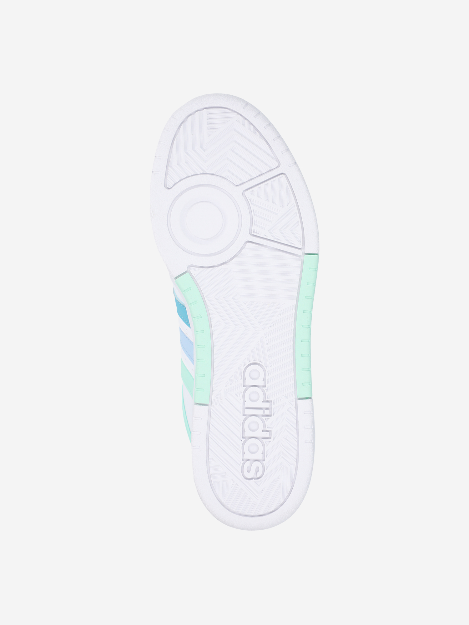 фото Кеды женские adidas hoops 3.0 bold, голубой