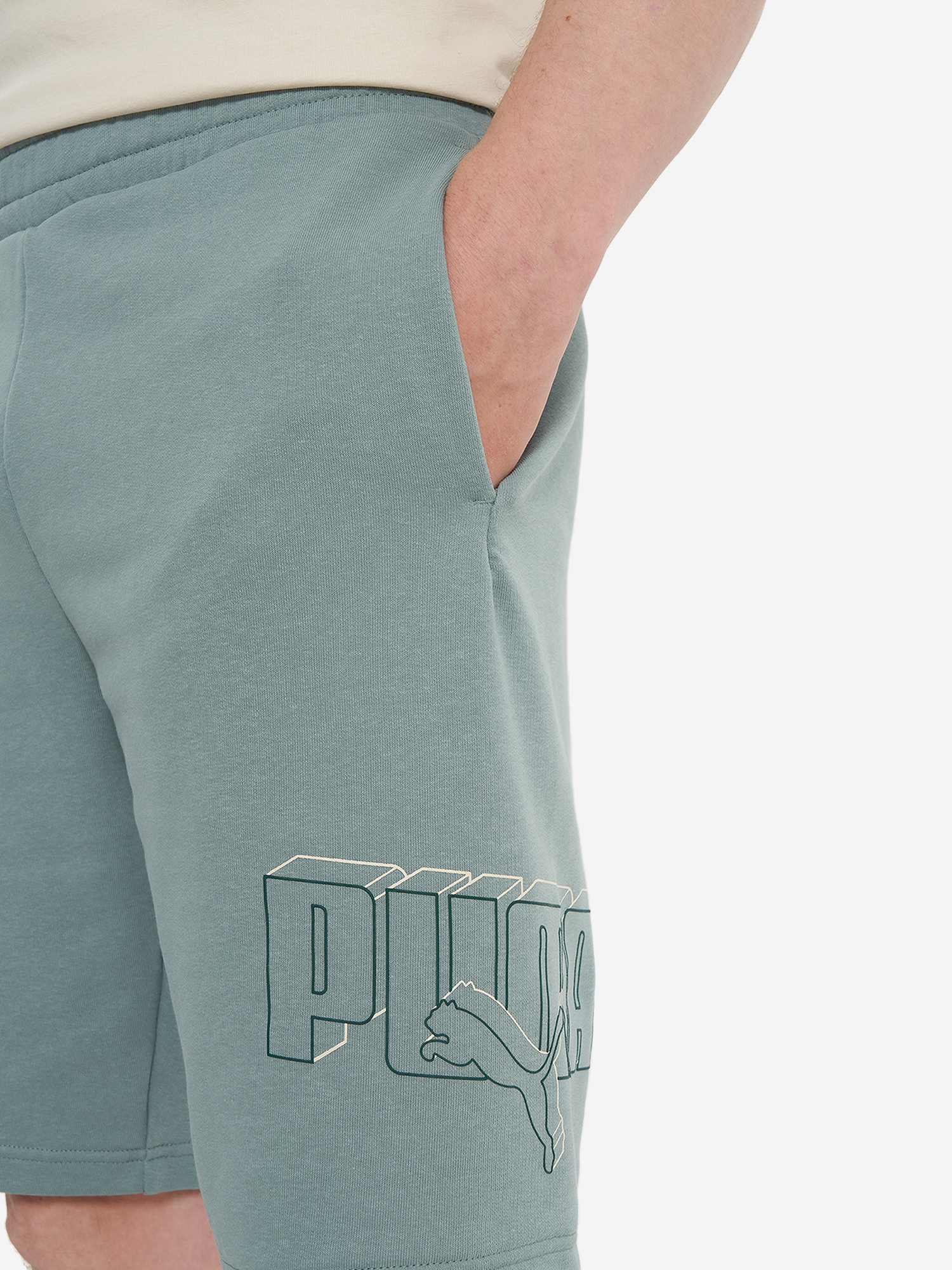 фото Шорты мужские puma, зеленый