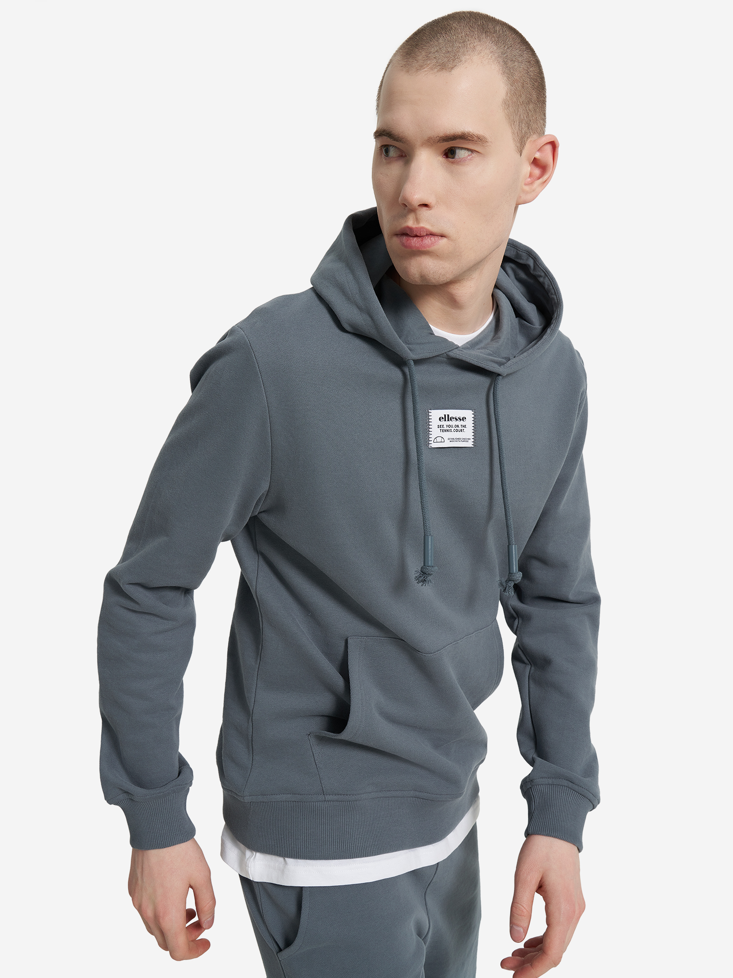 фото Худи мужское ellesse, серый