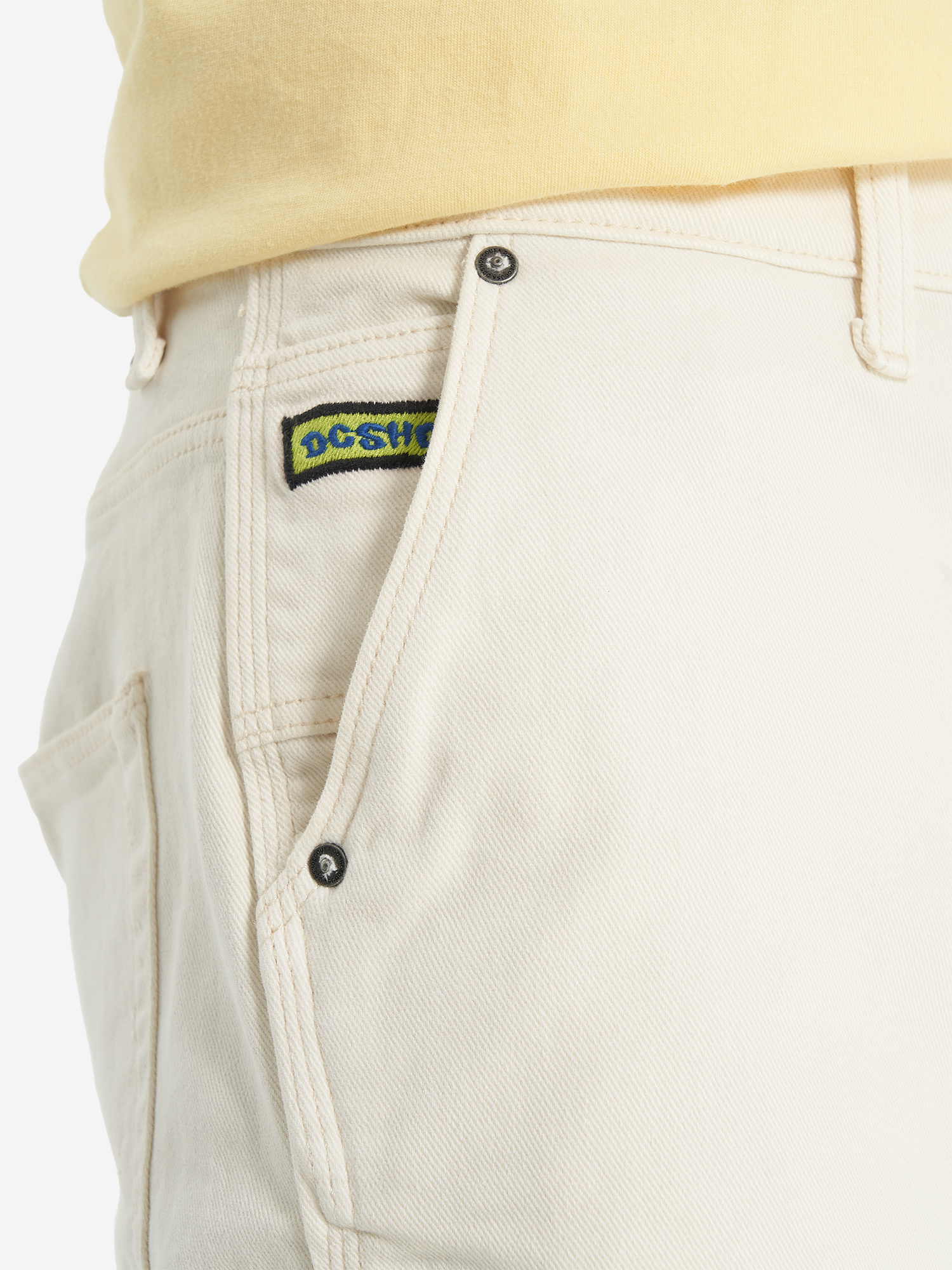 фото Шорты мужские оверсайз dc shoes carpenter baggy, бежевый