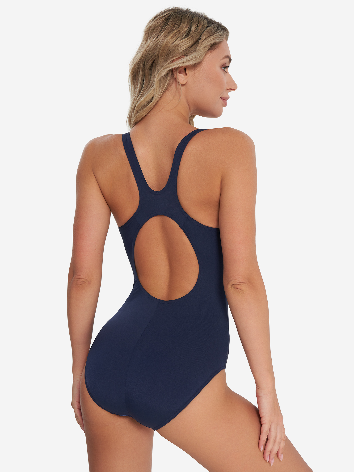 фото Купальник слитный женский speedo hyperboom, синий