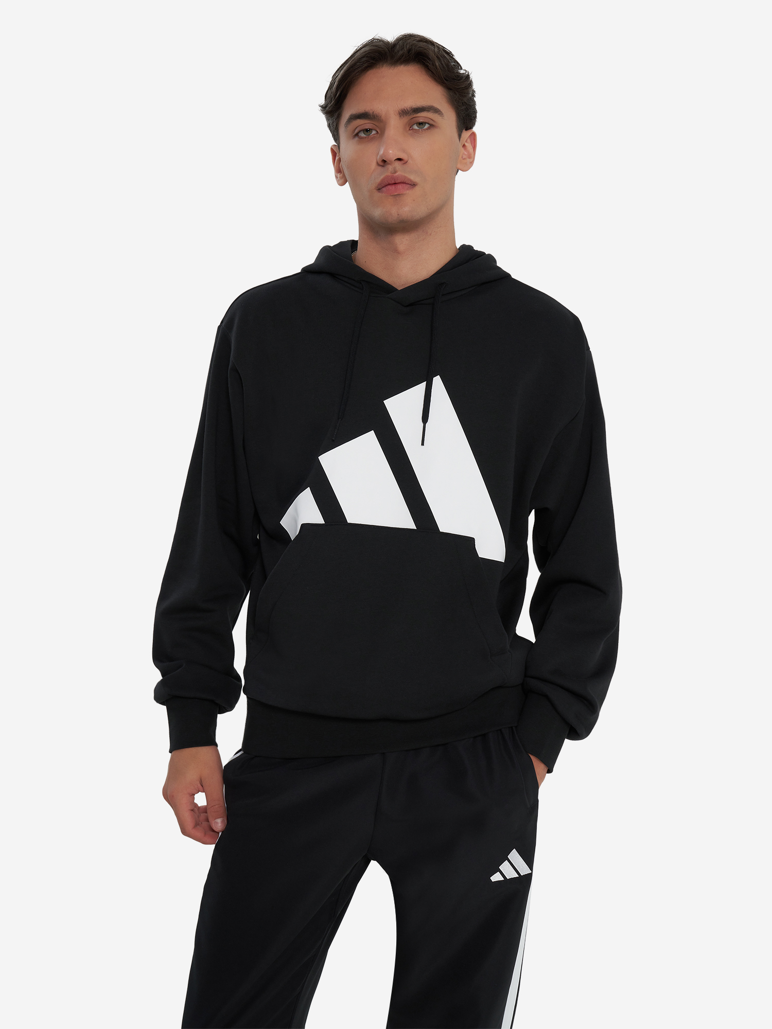 фото Худи мужское adidas, черный